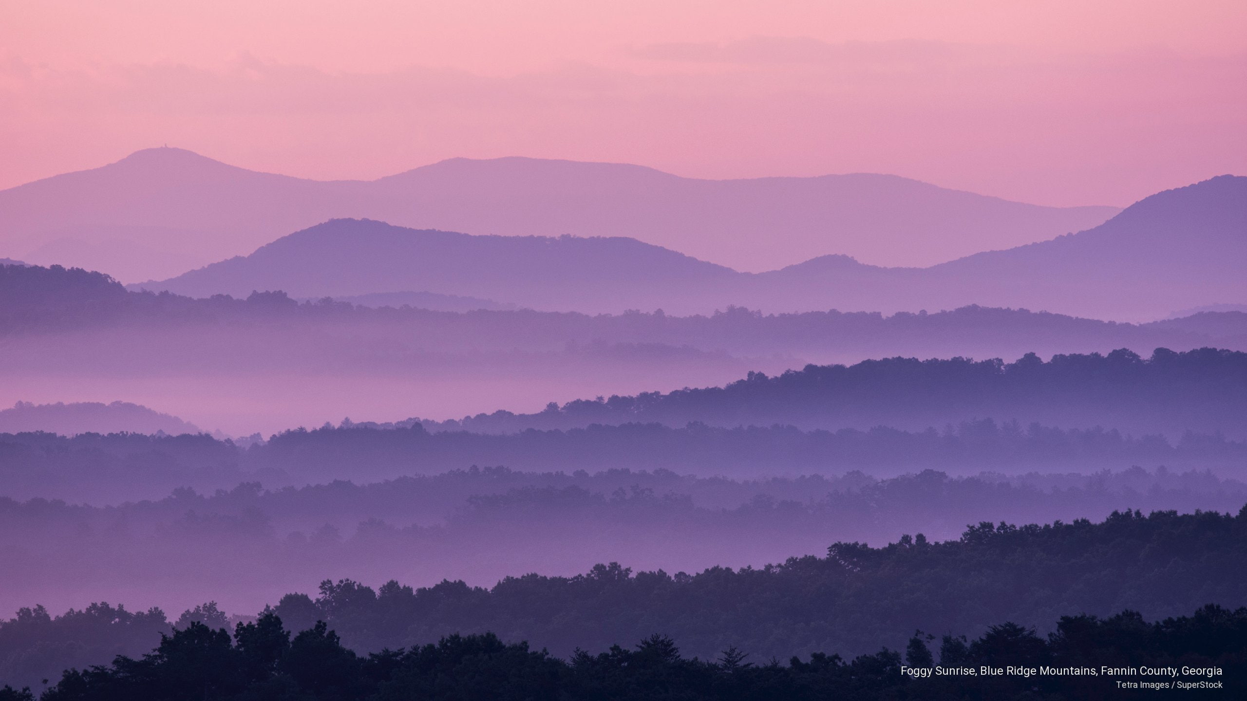 sunrise, county, georgia, 2K, Mountains, fannin, blue, foggy, ridge, HD Wallpaper
