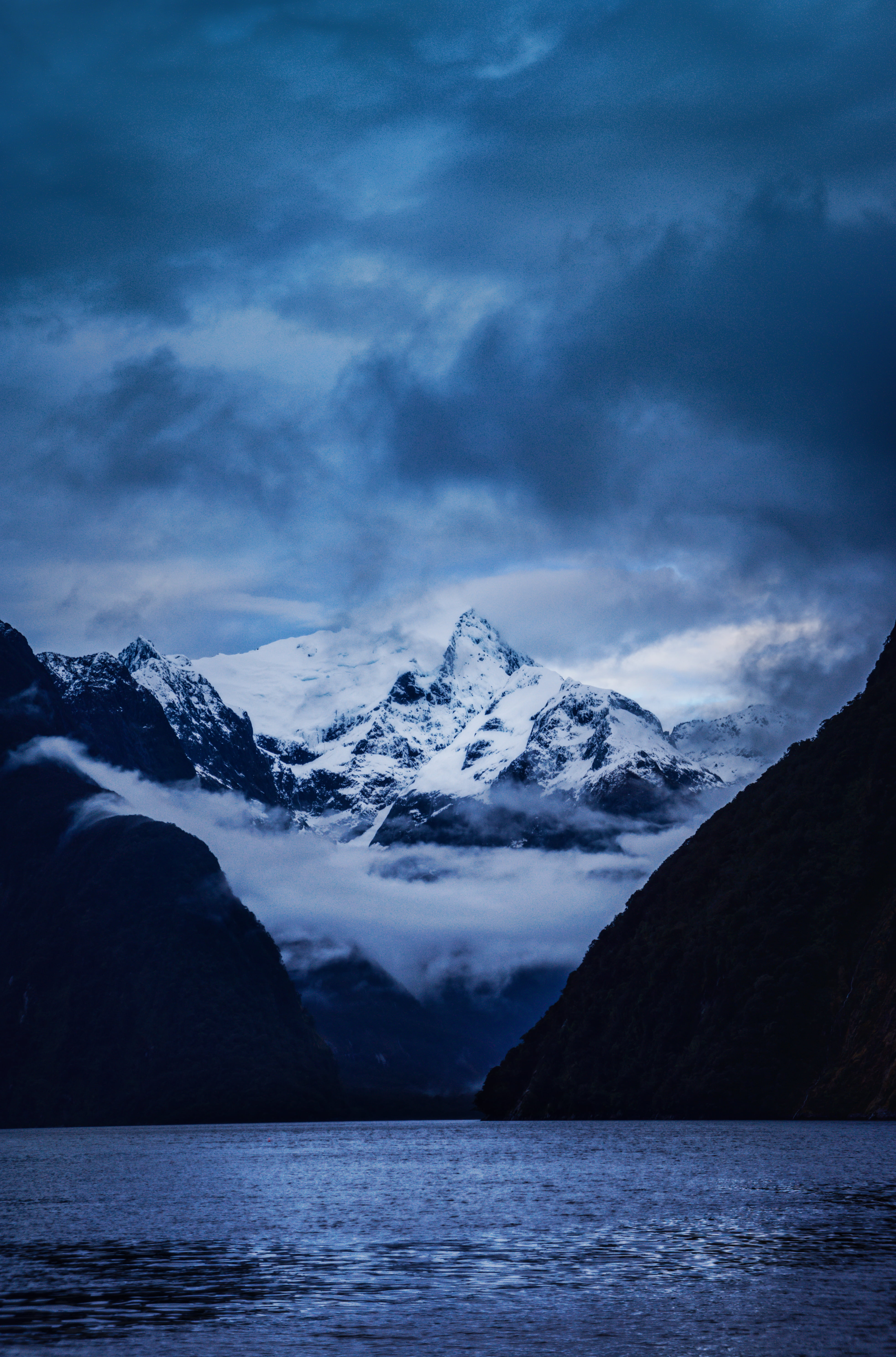 ice mountain, mountain, summit, New Zealand, mountain summit, Milford Sound, Deeper, ice, 5K, Phone HD Wallpaper