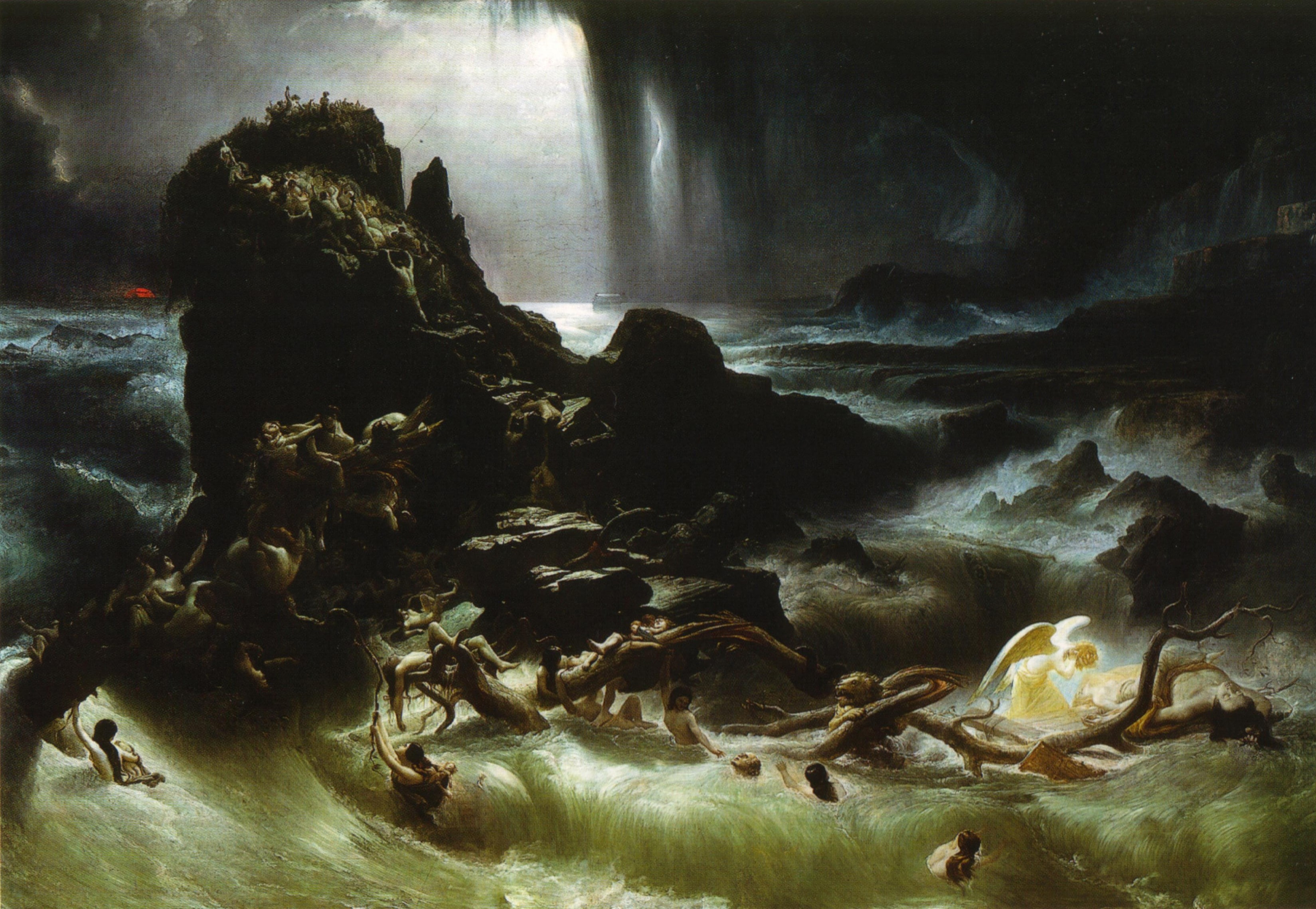 Danby, painting, Noahs Ark, Holy Bible, 2K, HD Wallpaper