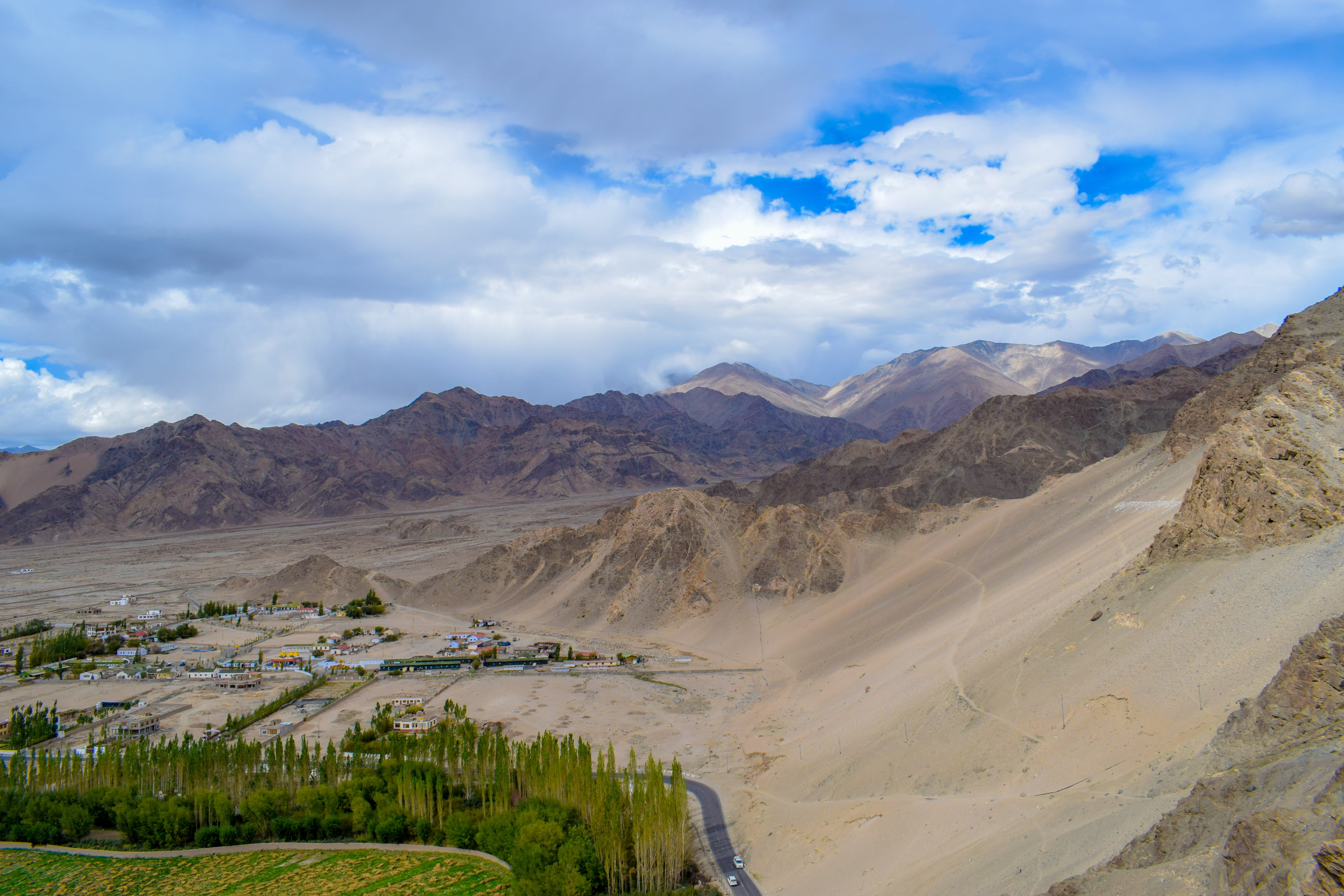 mountain range, lake, scenics - nature, land, plant, travel, idyllic, tranquil scene, no people, asia, sky, travel destinations, non-urban scene, tourism, HD Wallpaper