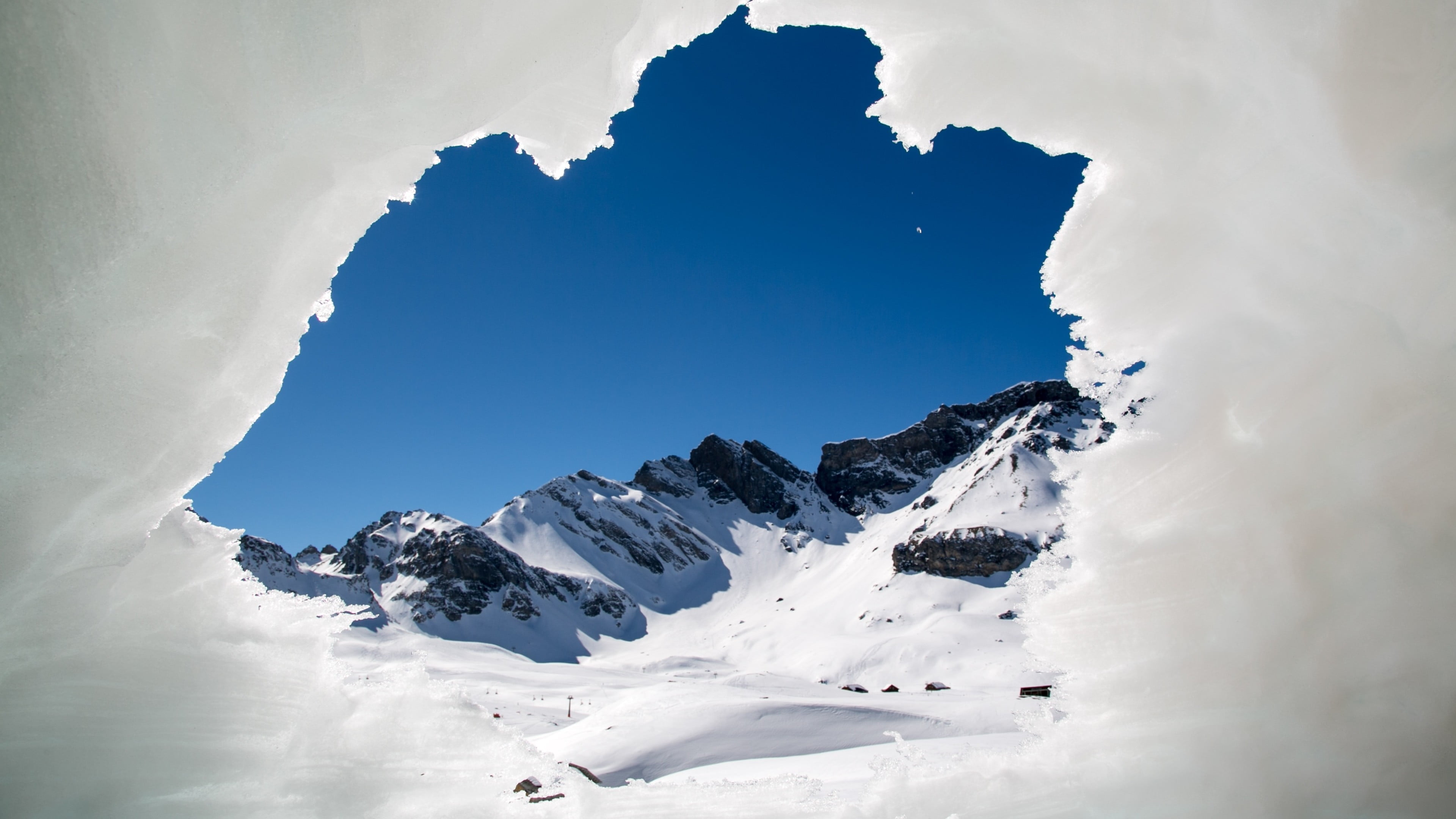 beauty in nature, snow, nature, valley, rock - object, white, white color, outdoors, scenics - nature, cold temperature, no people, landscape, sky, environment, HD Wallpaper