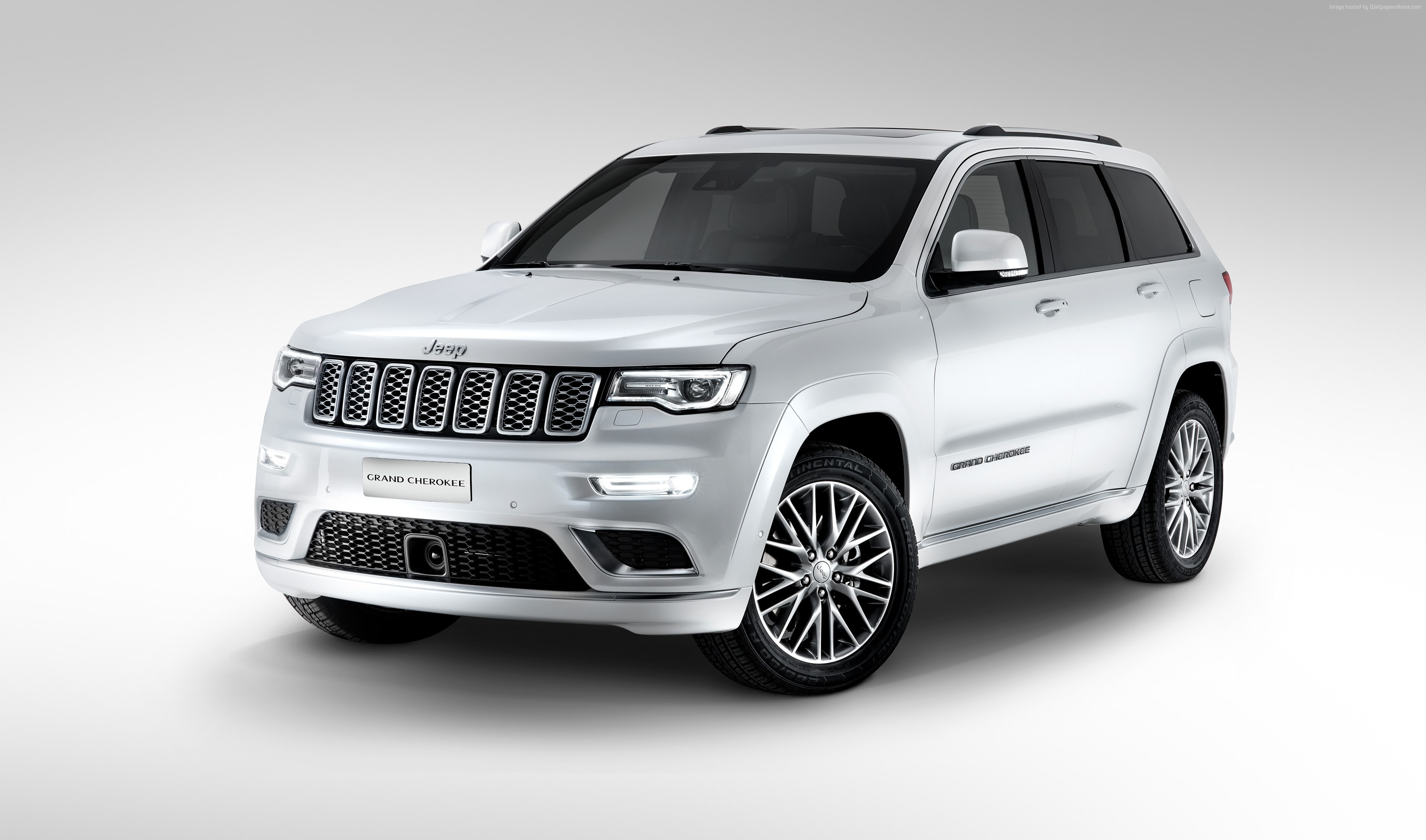 Jeep grand cherokee Summit, 2K, paris auto show 2016, moparone, white, HD Wallpaper