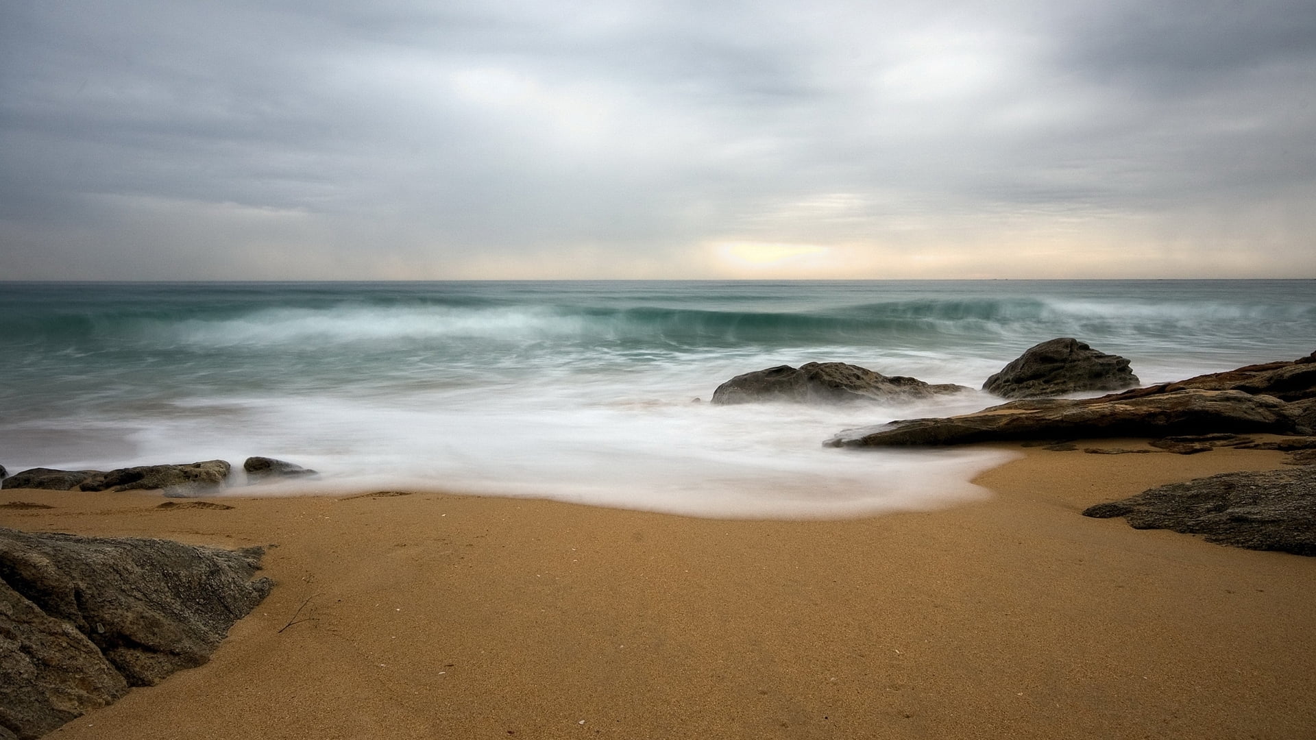 holiday, clouds, summer, 1080P, waves, scenics - nature, vacation, rock - object, tropical, sea, surfing, seashore, bay, body of water, tourism, coast, HD Wallpaper