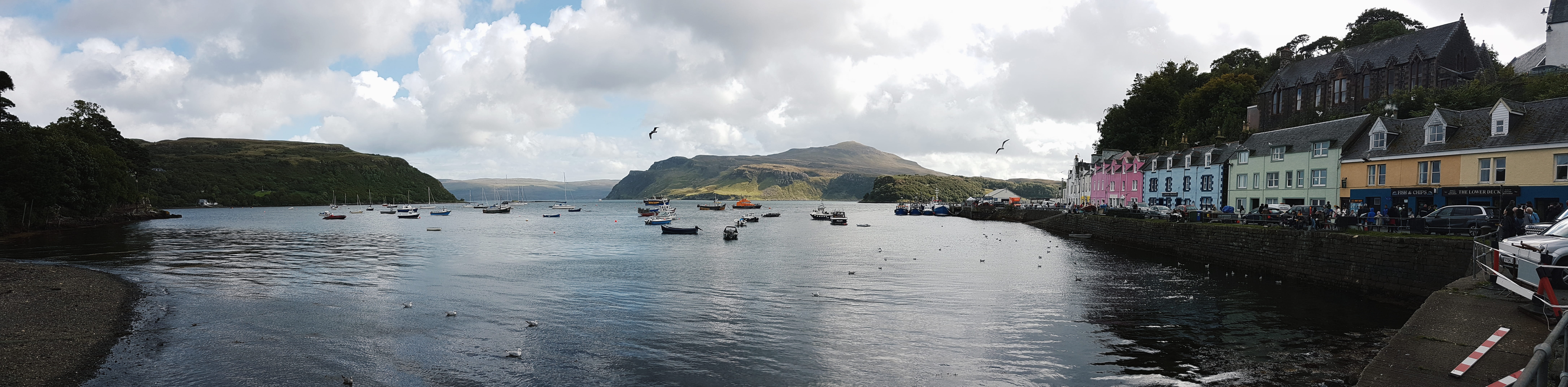 boat, harbour, pearl, 8K, sea, panoramic, travel destinations, building exterior, nautical vessel, landscape, nature, sky, travel, land, united kingdom, HD Wallpaper