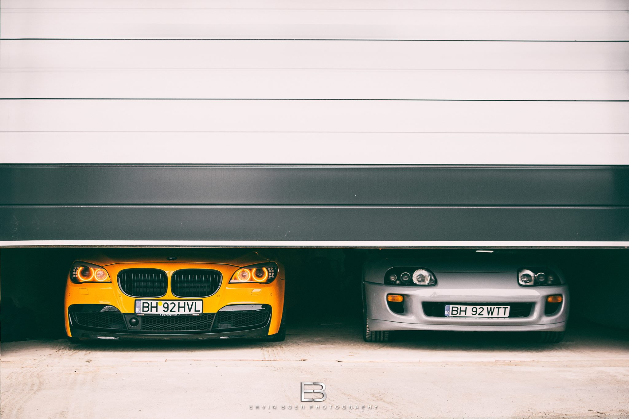 Toyota Supra MK4, BMW 7 Series BAGGED, GajuKYD, 1080P, HD Wallpaper