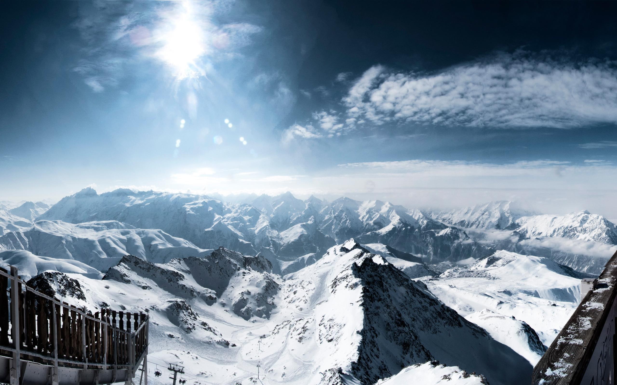 french, nature and landscape, 2K, alps, central, HD Wallpaper