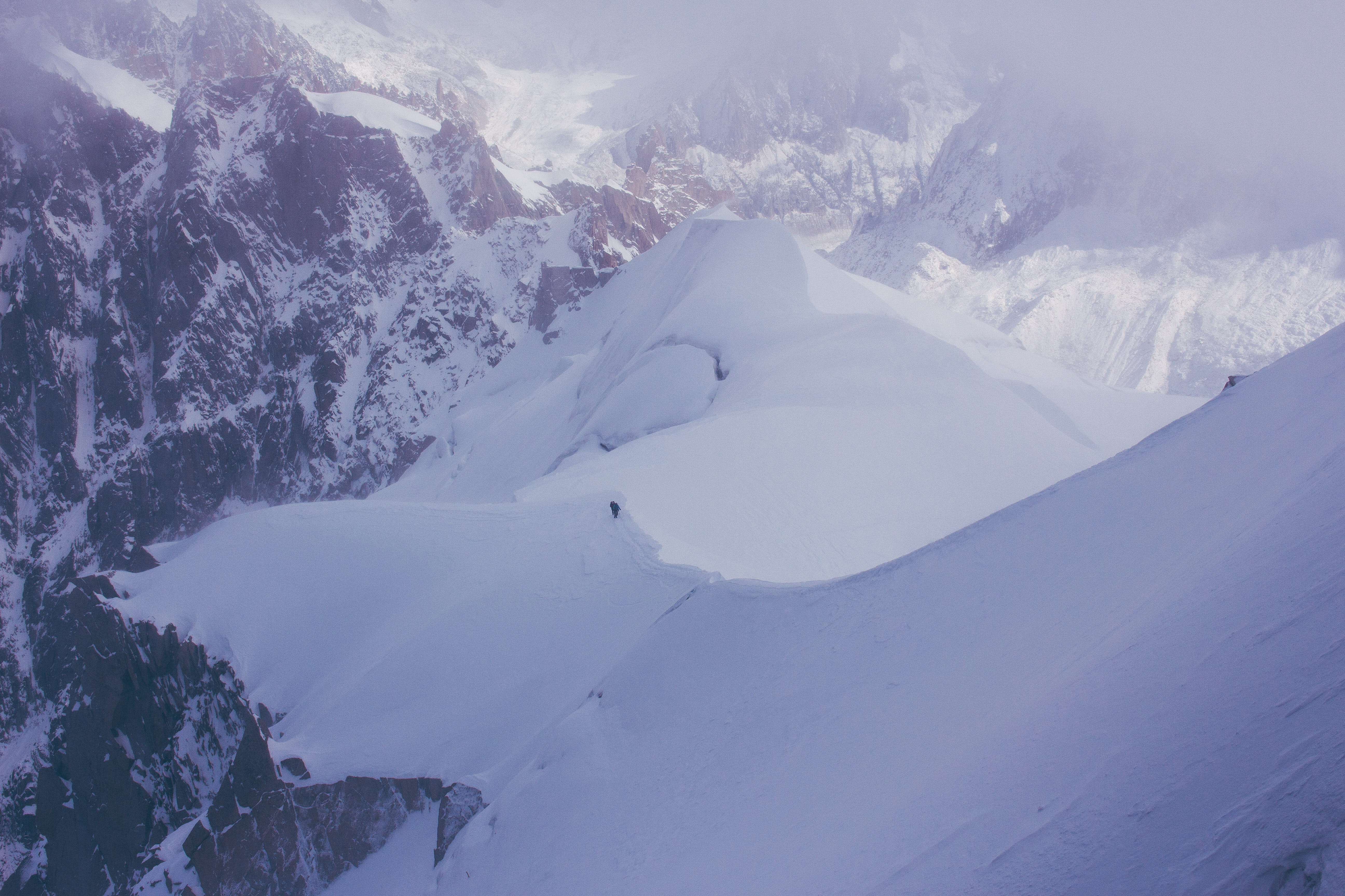 chamonix-mont-blanc, mountain, mountain range, day, beauty in nature, moutain, cold temperature, outdoors, environment, non-urban scene, scenics - nature, HD Wallpaper