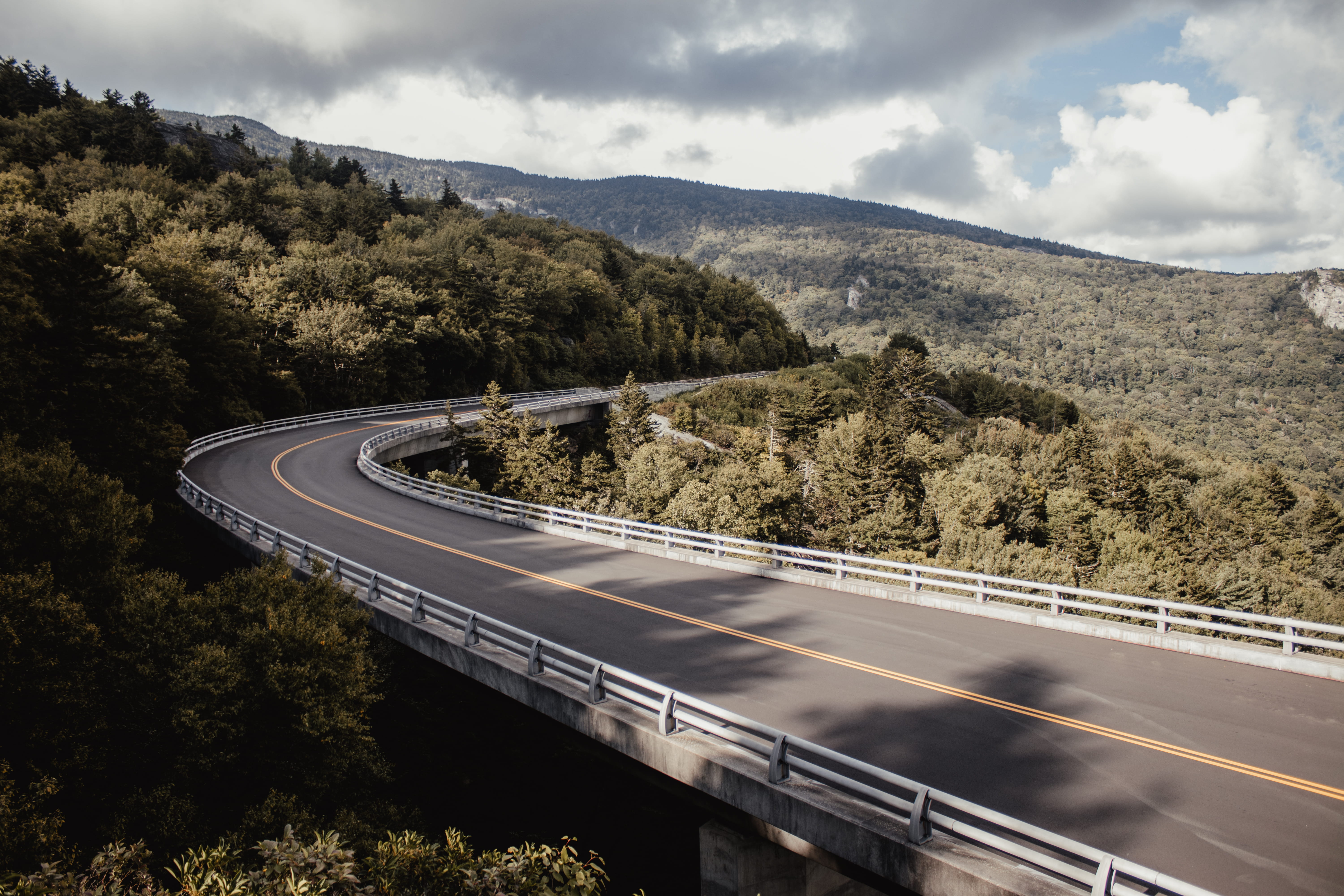 plant, 5K, outdoors, hills, curve, winding road, united states, mountain, cloud - sky, beauty in nature, winding, car, travel, the way forward, hike, bridge, HD Wallpaper
