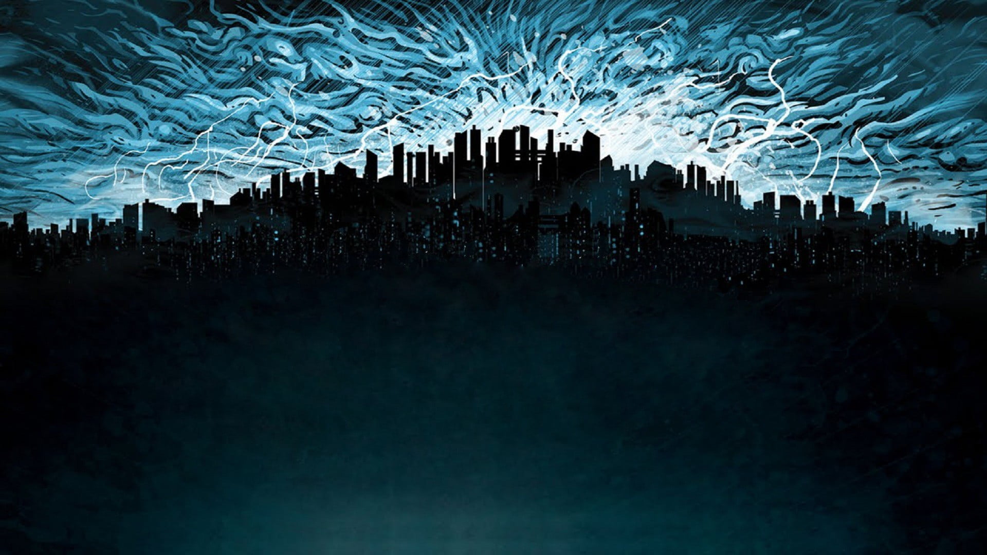 metal music, architecture, built structure, silhouette, travel destinations, cityscape, building exterior, 1080P, musician, skyscraper, Parkway  Drive, HD Wallpaper