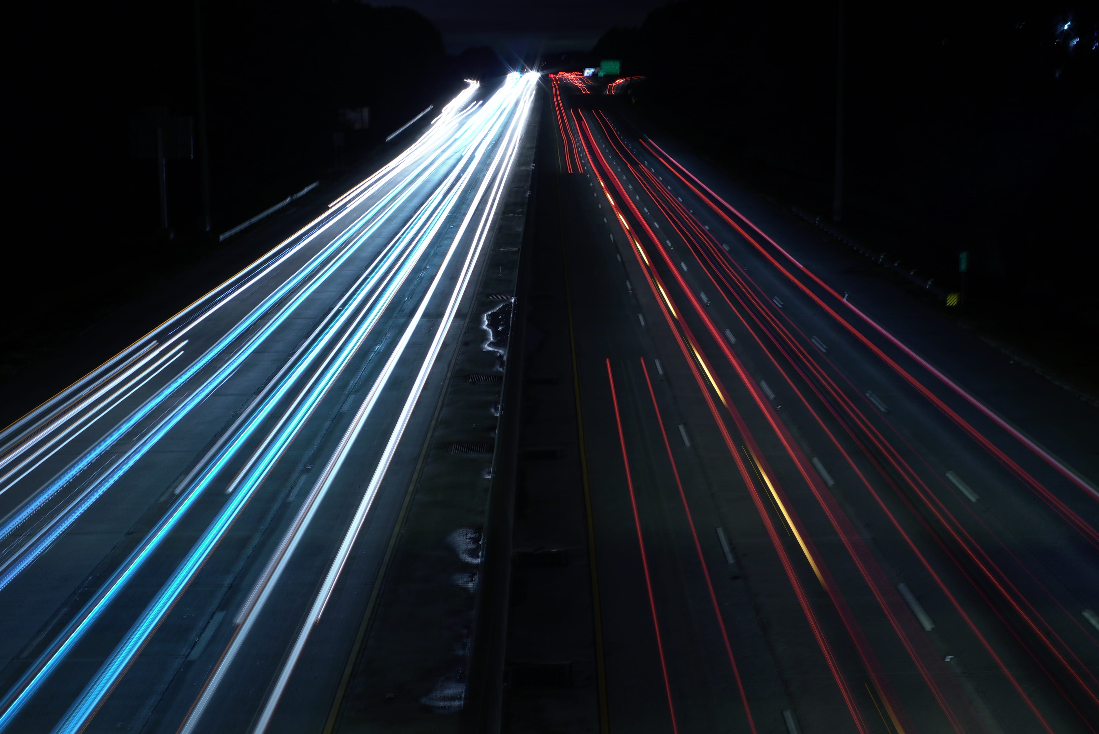 tail light, blurred motion, street, city life, long exposure, mode of transportation, 4K, traffic, light trail, city, architecture, united states, headlight, HD Wallpaper