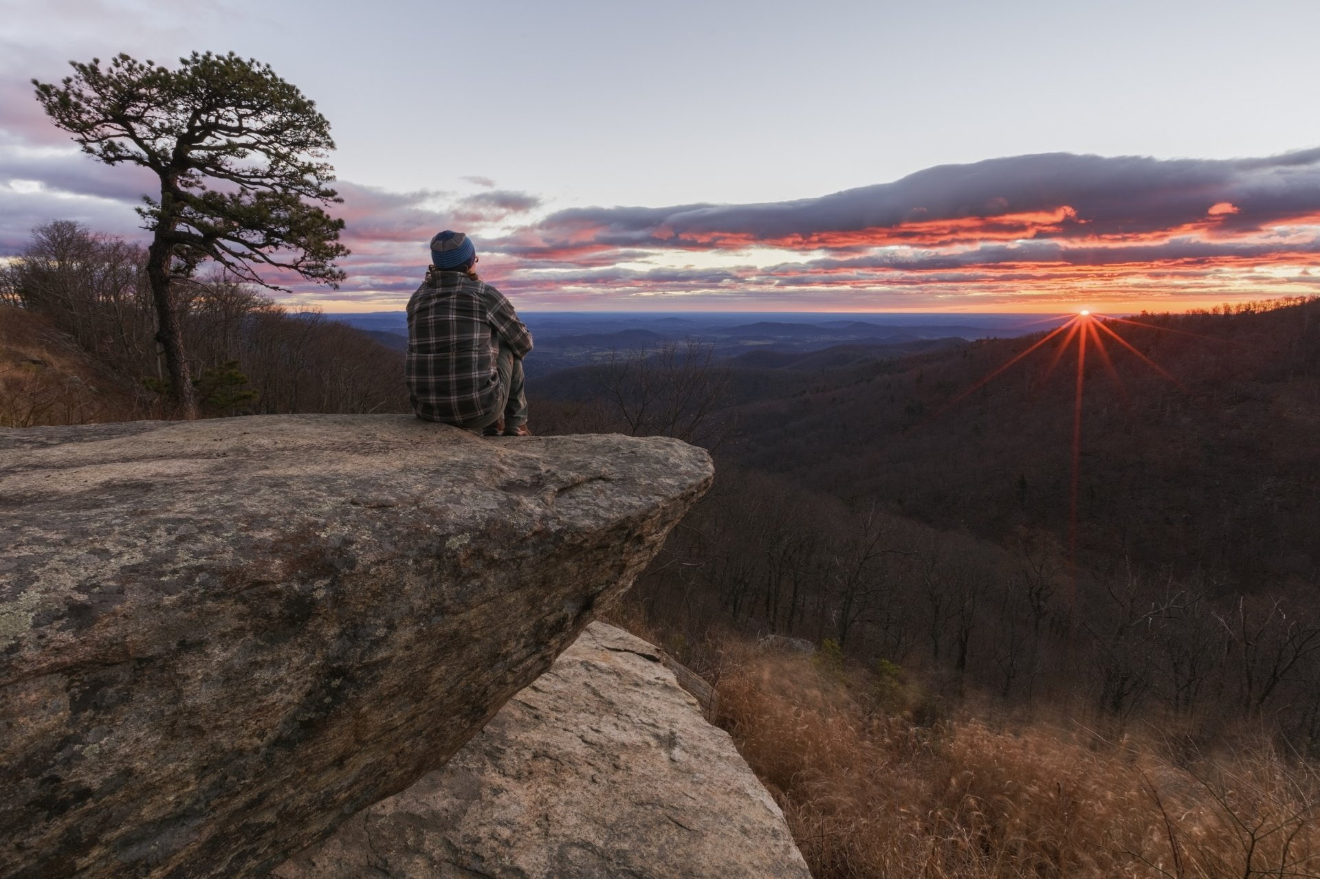 Sunrise, Morning, Rock, National Park, Shenandoah National Park, USA, Virginia (State in USA), Landscape, Photography, Dawn, 1080P, HD Wallpaper