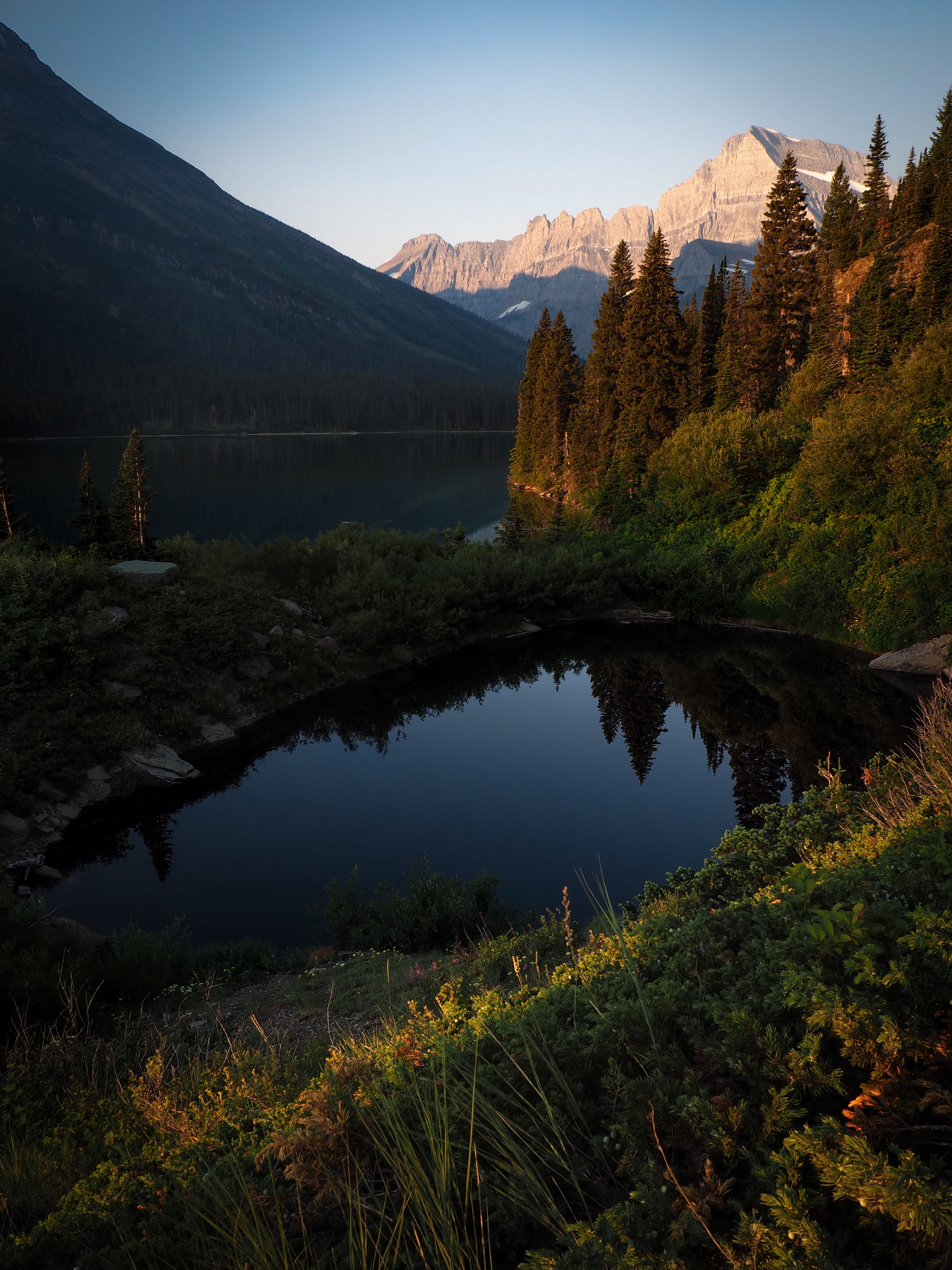 aerial, wilderness Area, no People, national Park, josephine lake, mountain, blue, upper grinnell lake, lake, valley, body, color Image, extreme Terrain, Phone HD Wallpaper