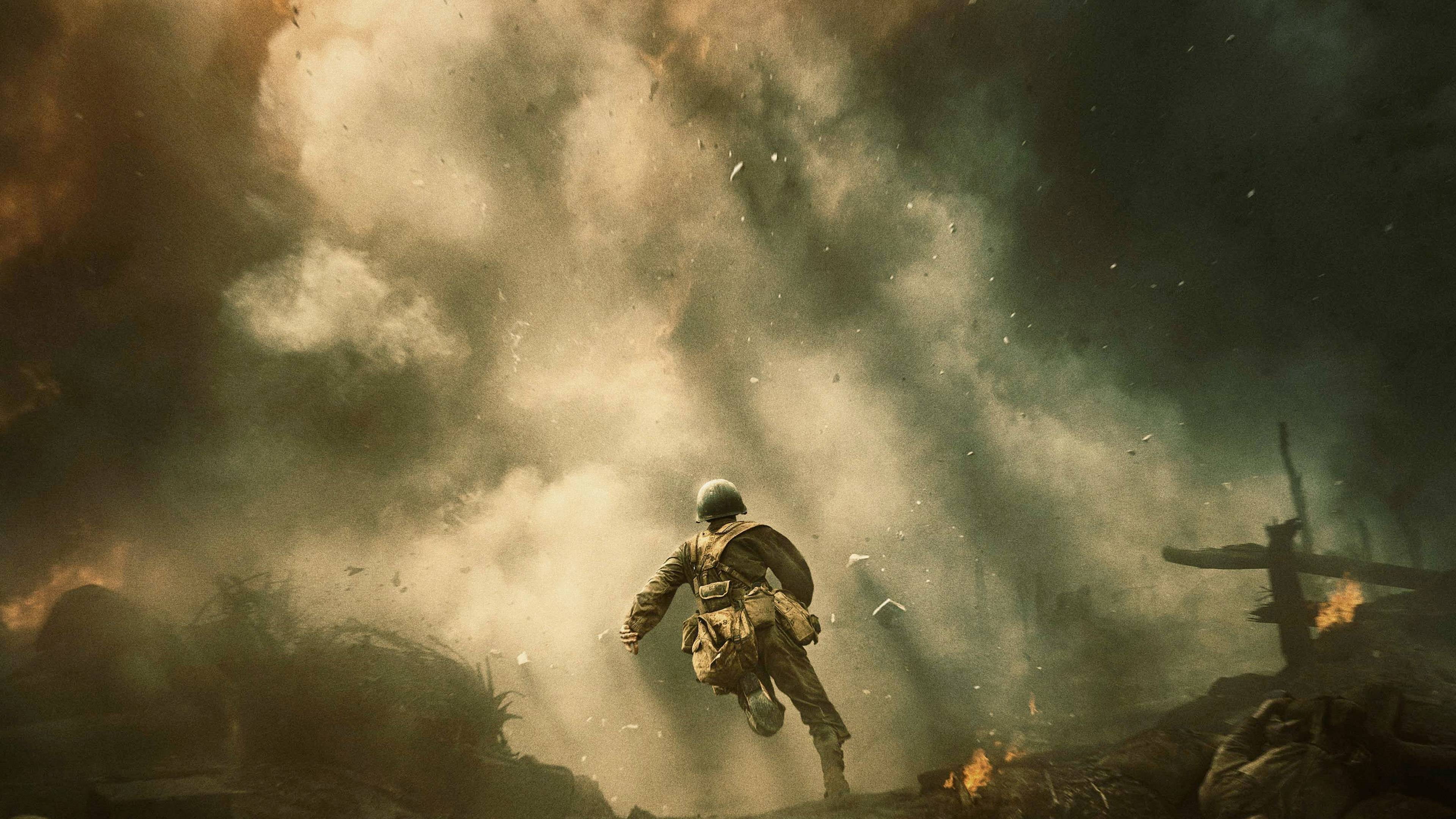illuminated, hacksaw ridge, architecture, outdoors, movies, uniform, real people, military, low angle view, night, sky, cloud - sky, government, 2016 movies, HD Wallpaper