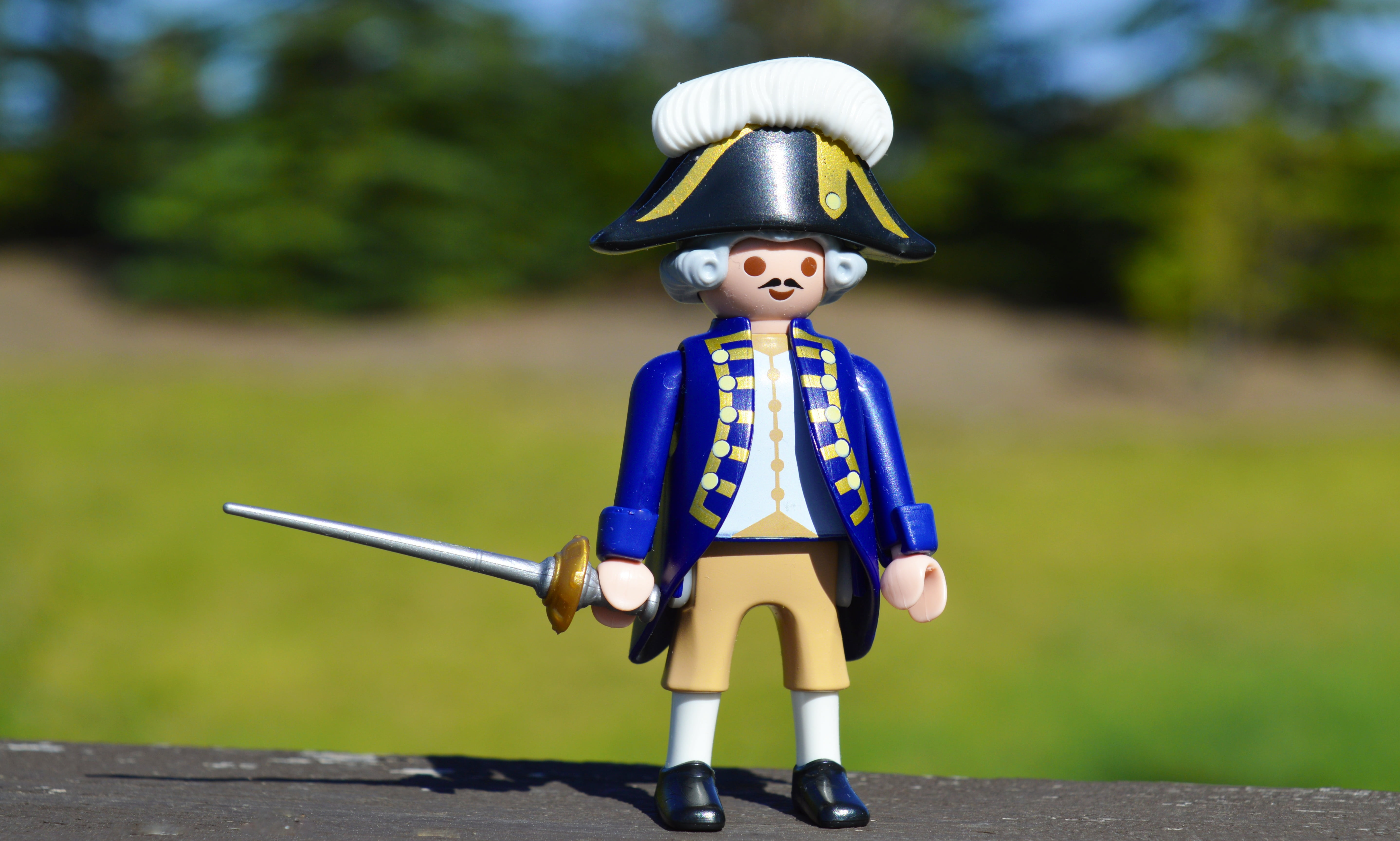day, portrait, toy, plant, military, looking at camera, offspring, soldier, full length, front view, america, holding, uniform, historical, commander, history, HD Wallpaper