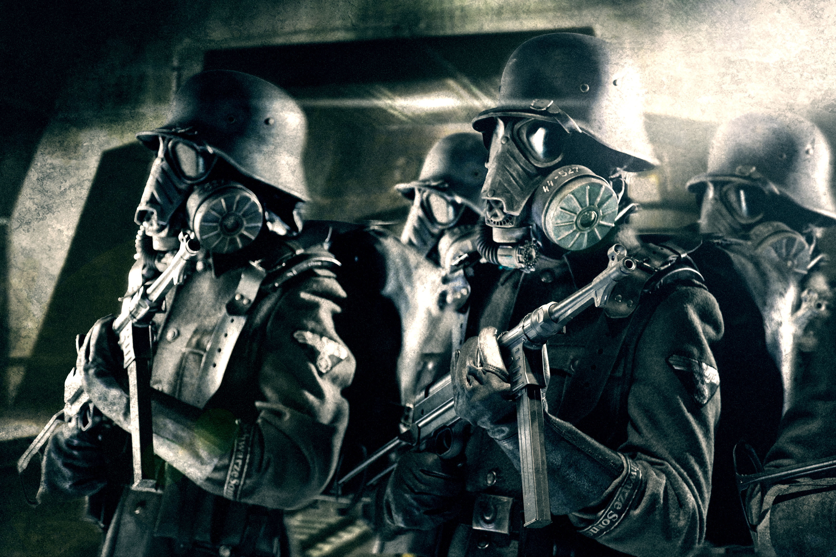 wwll, comedy, comics, sci-fi, gun, iron, horror, movies, mask, disney, action, futuristic, apocalyptic, war, weapon, military, 2K, sky, dark, soldiers, HD Wallpaper