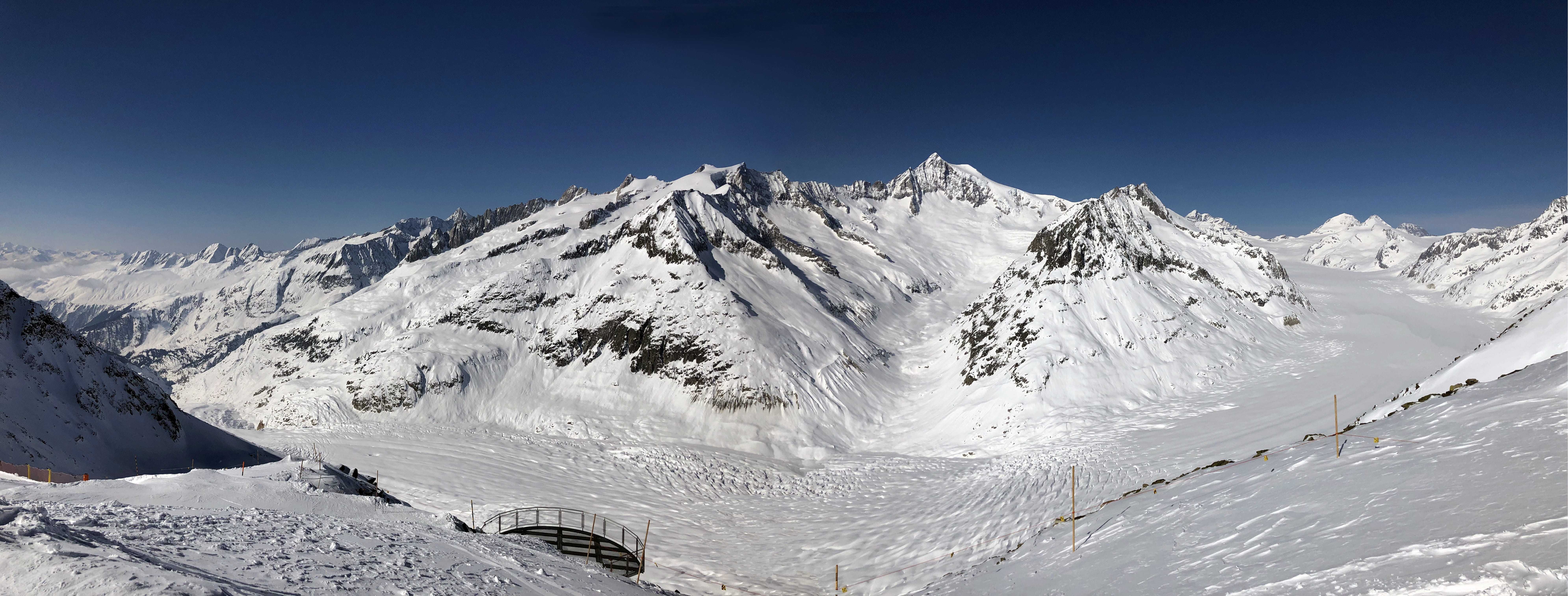 panorama, mountain peak, landscape, panoramic, top, no people, environment, scenics - nature, view, nature, white color, mönch, 8K, jungfrau, blue, non-urban scene, HD Wallpaper