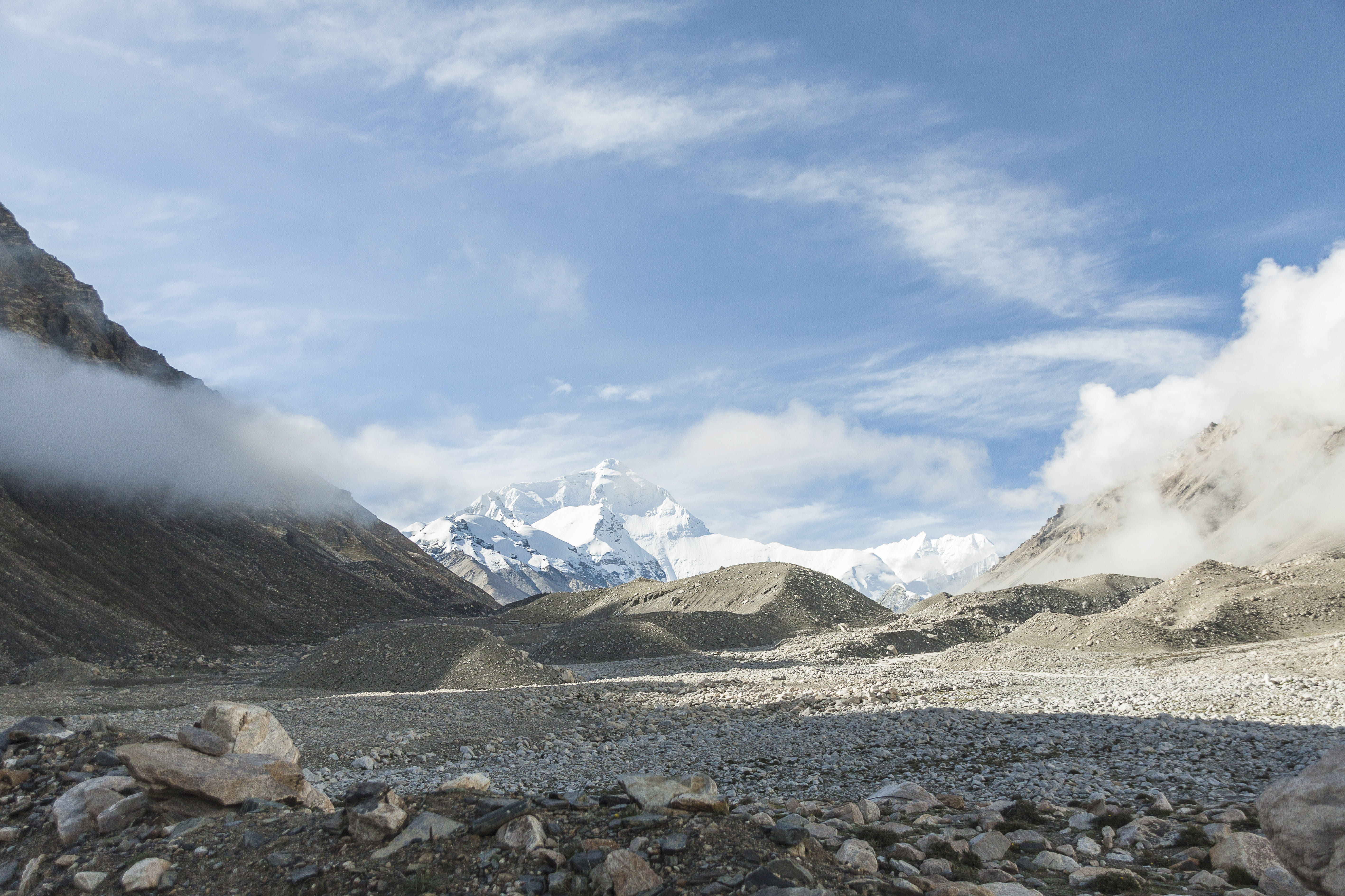 travel, autonomous area, himalayas, mountain peak, outdoors, power in nature, sky, mountain, range, winter, mountain range, no people, north side, landscape, HD Wallpaper