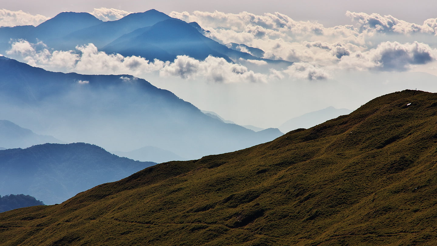720P, top, 台灣, hill, Hehuanshan, sky, green mountain, nature, white, mountain, Taiwan, cloudy, IMG, daytime, scenics, mountain top, Taroko, mountain Peak, HD Wallpaper