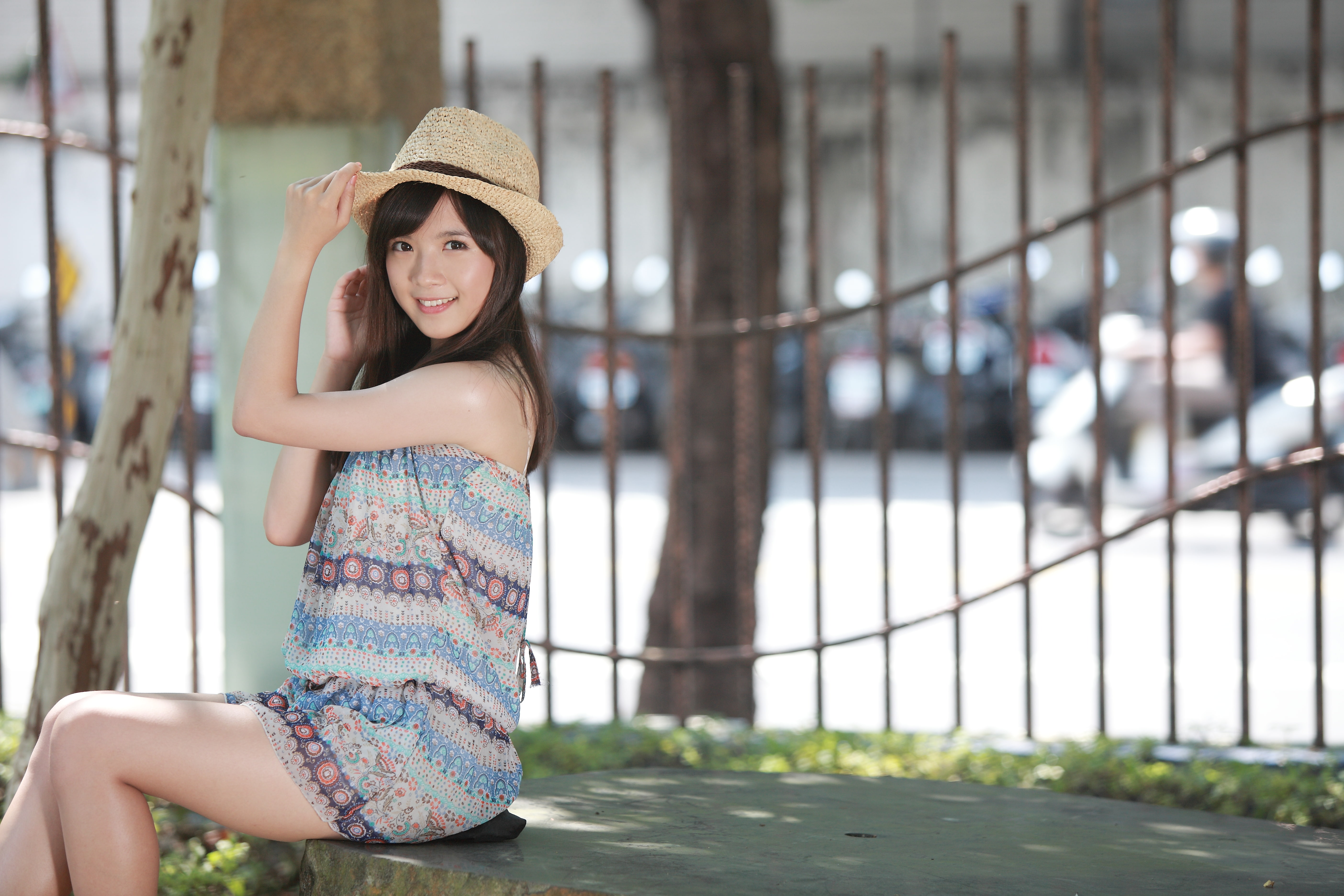 hat, leisure activity, fashion, 5K, focus on foreground, model, casual clothing, teenager, looking at camera, lifestyles, young women, Taiwanese, one person, HD Wallpaper