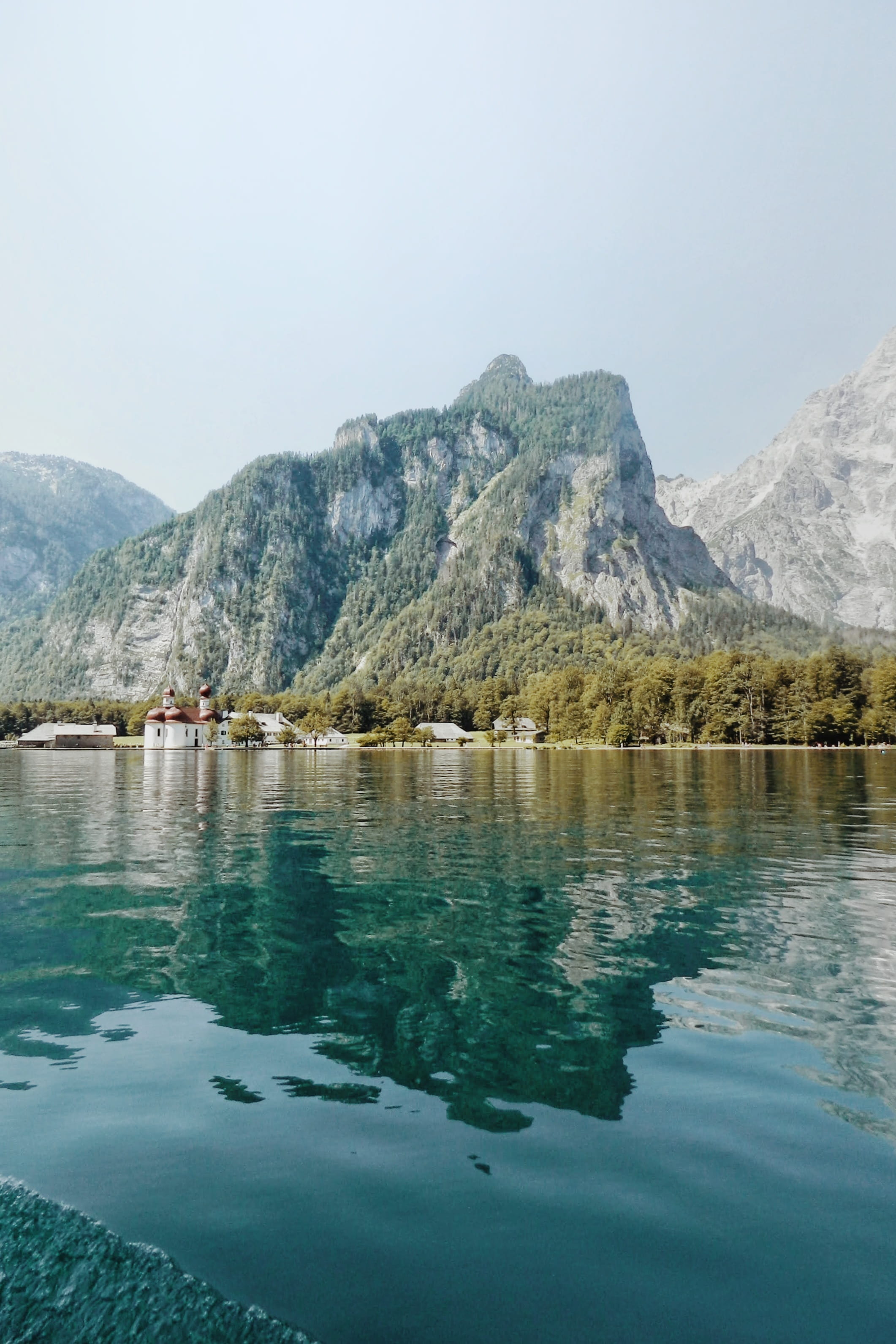 landscape, sky, scenics - nature, day, konigssee, tranquil scene, mountain, non-urban scene, königssee, outdoors, 2K, no people, rock,, Phone HD Wallpaper