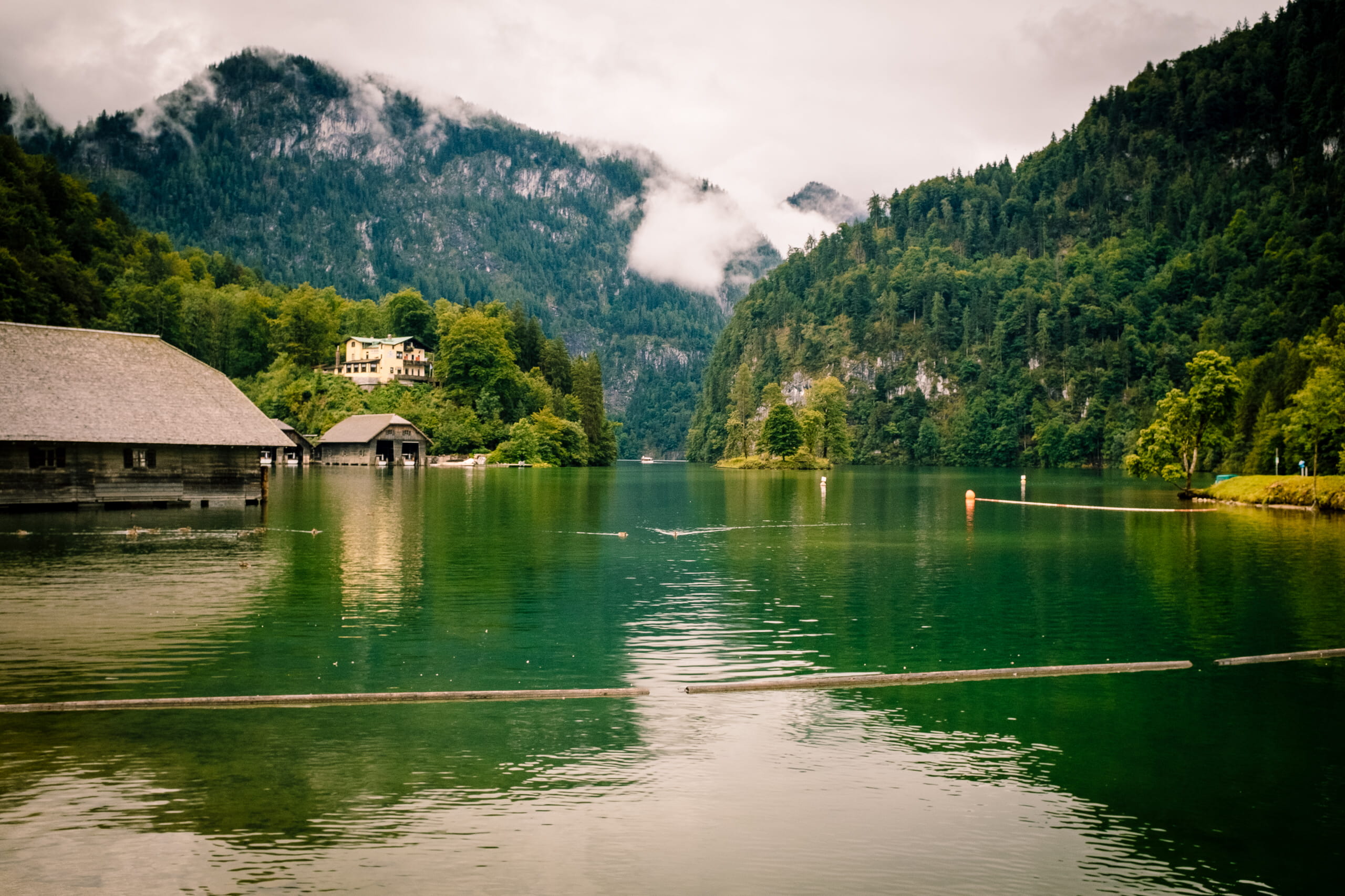 day, beauty in nature, schönau am königssee, outdoors, lake, plant, building exterior, tree, mountain, scenics - nature, architecture, nature, built structure, HD Wallpaper