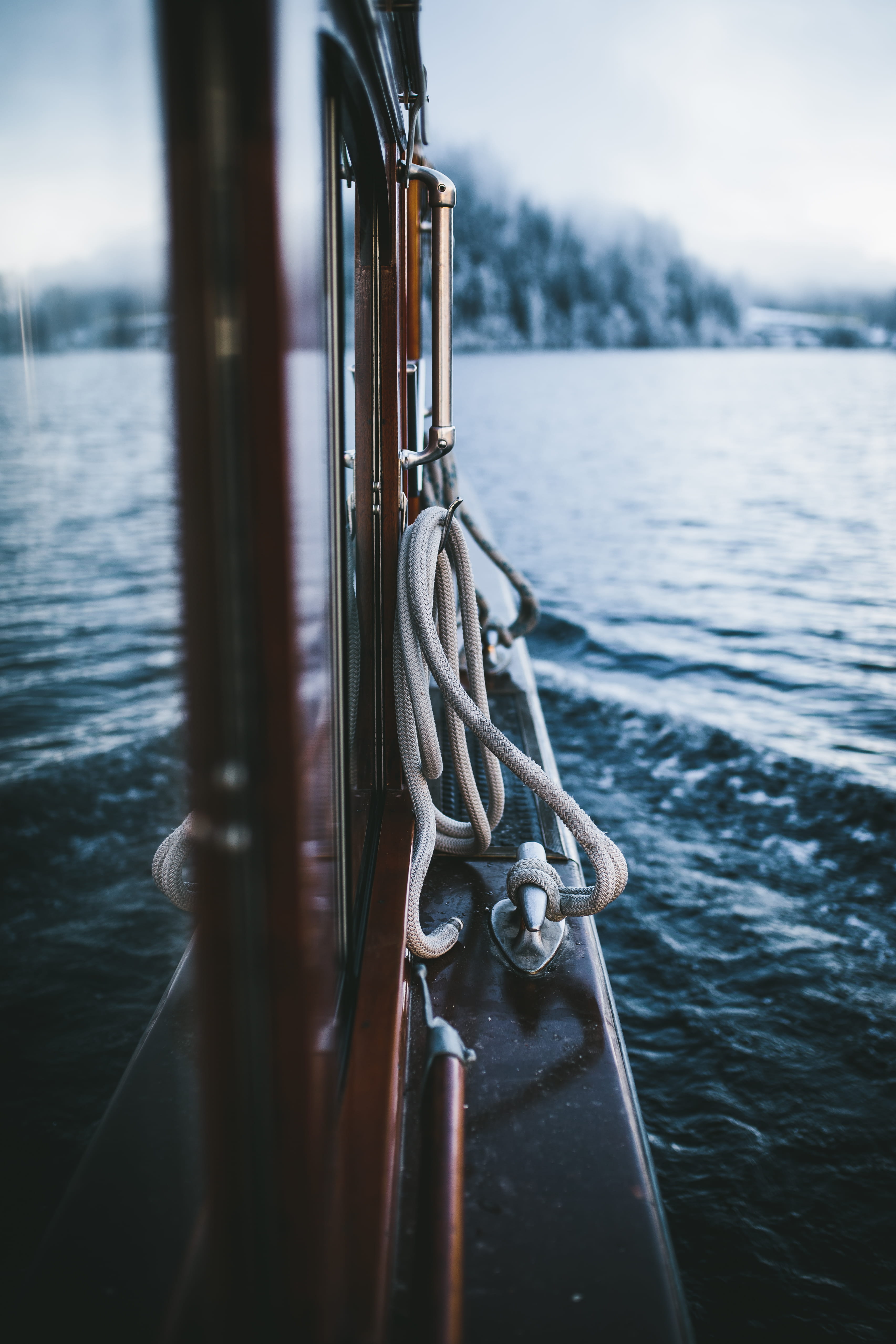 chain, mode of transportation, no people, focus on foreground, königssee, metal, waterfront, lake, life buoy, train, port, railing, photograph, watercraft, Phone HD Wallpaper