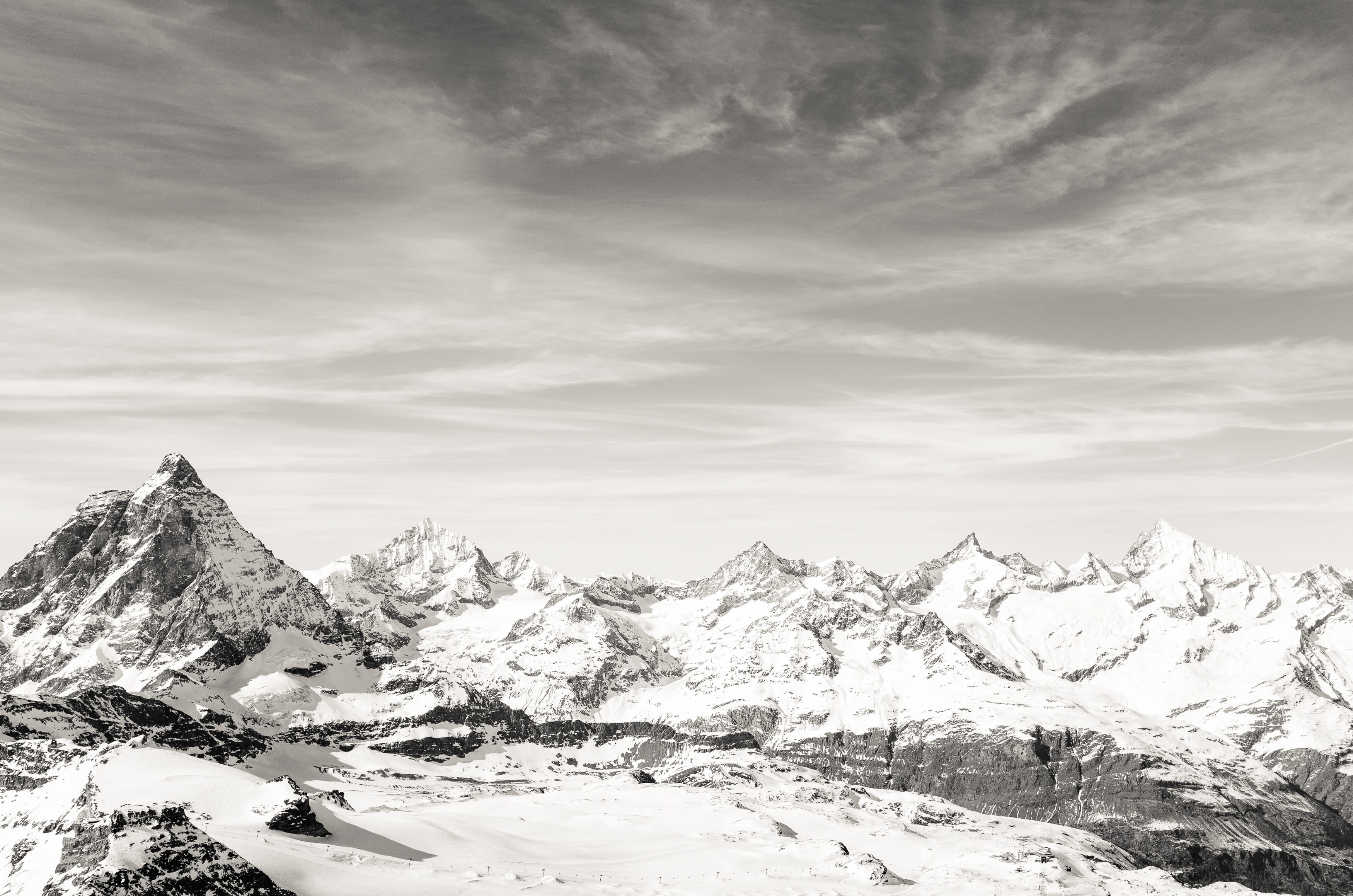 europe, resort, ski, action, outdoor, tourism, cold temperature, adventure, matterhorn, fun, travel, season, beauty in nature, environment, nature, active, HD Wallpaper