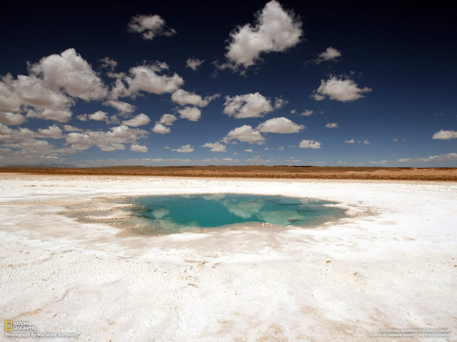 salt, desert, sky, Argentina, landscape, 720P, water, HD Wallpaper