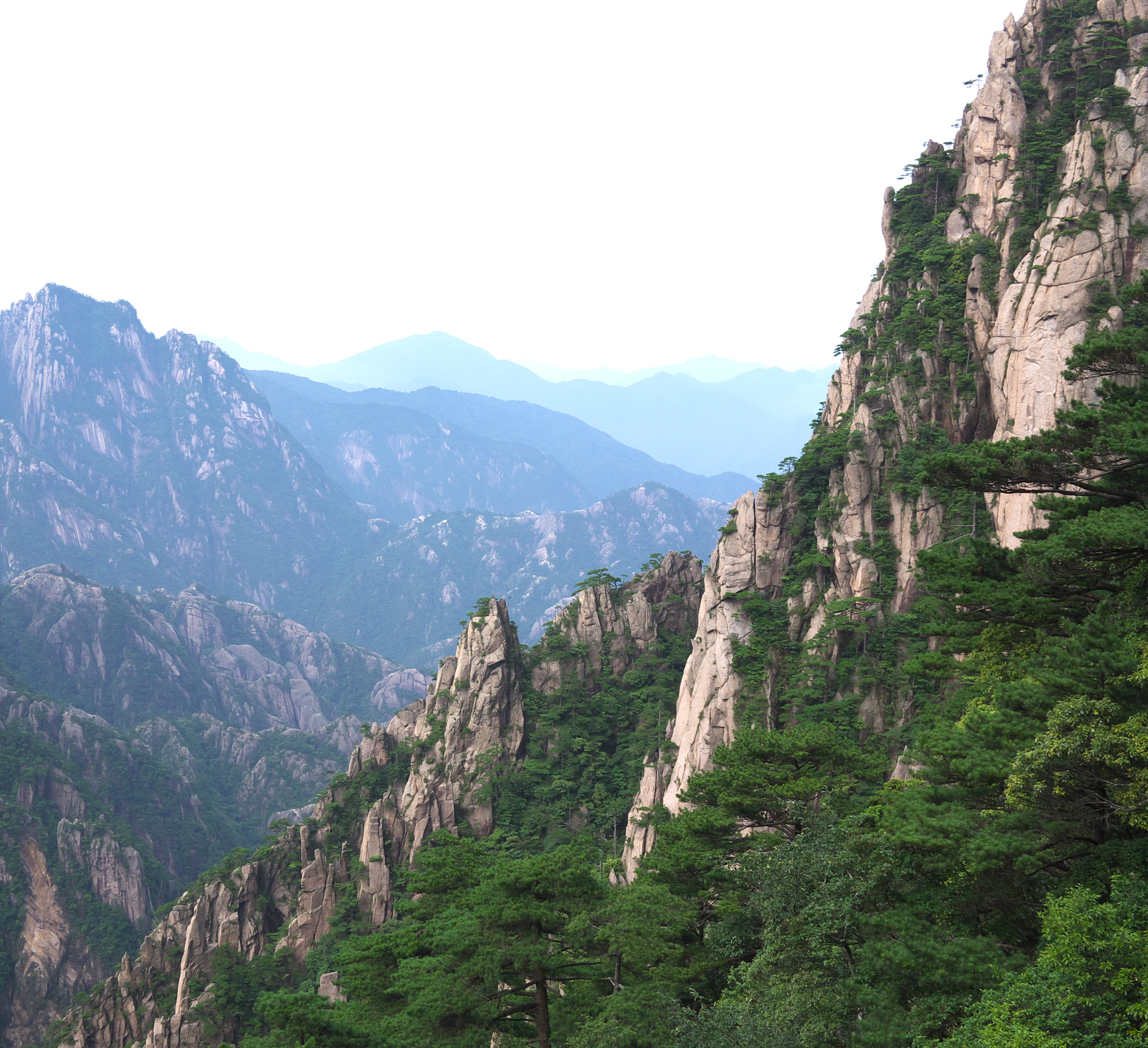 mountain peak, amoxicillin, formation, anhui, geology, tranquil scene, mountain, day, rock, scenics - nature, huangshan, sky, non-urban scene, mountain range, HD Wallpaper