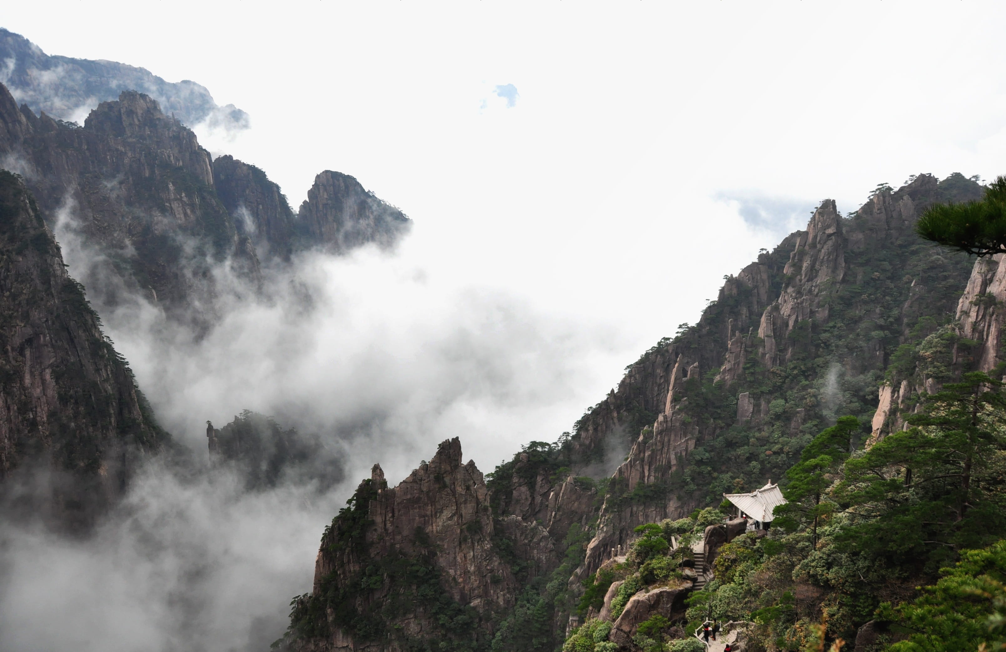 rock, rock - object, geology, tourism, tranquil scene, china, views, spring, artistic conception, rocky mountains, nature, mountain peak, eroded, scenics - nature, HD Wallpaper