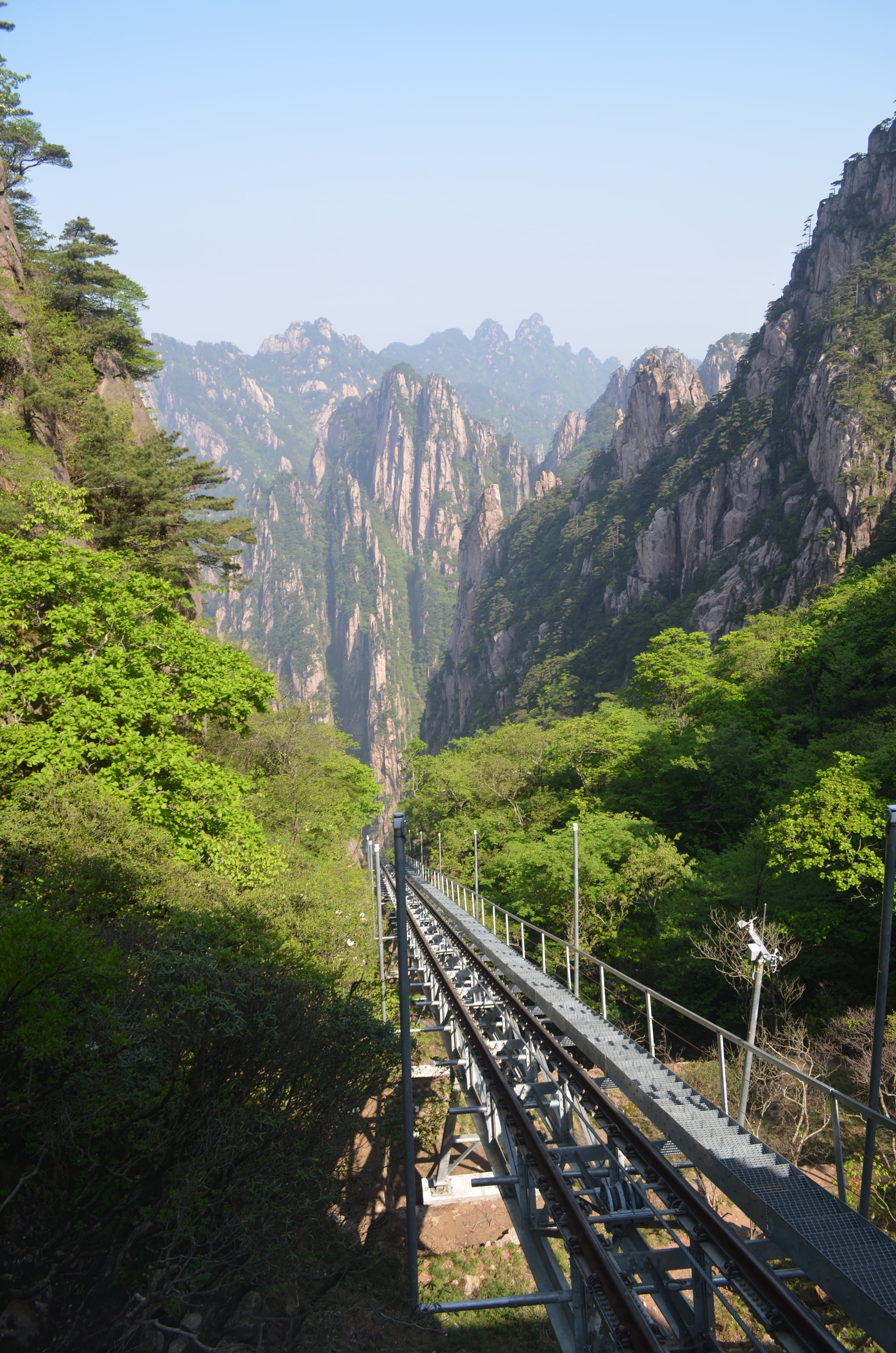 mountain range, transportation, non-urban scene, plant, track, natural, nature, beauty in nature, train, rail transportation, train - vehicle, railroad track, Phone HD Wallpaper