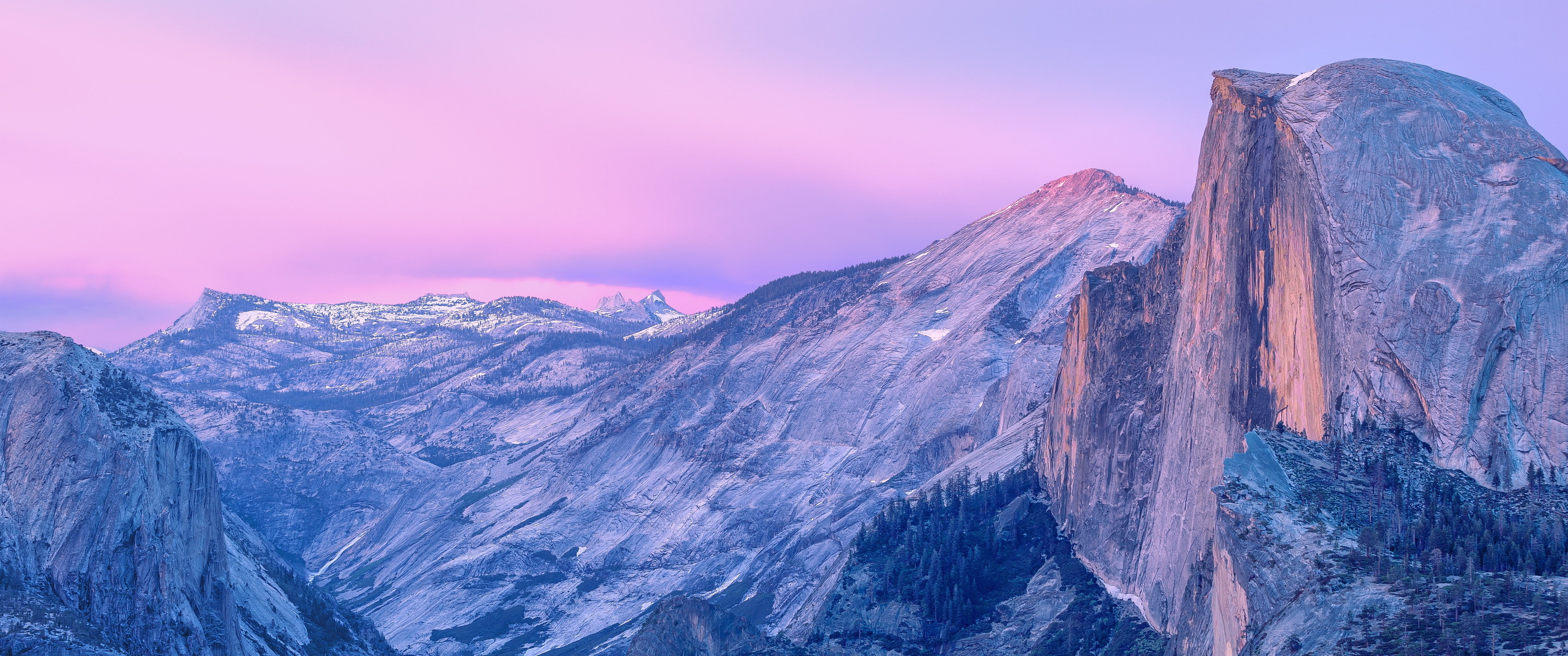 California, USA, Half Dome, mountains, nature, cliff, Yosemite National Park, 4K, landscape, morning, valley, HD Wallpaper