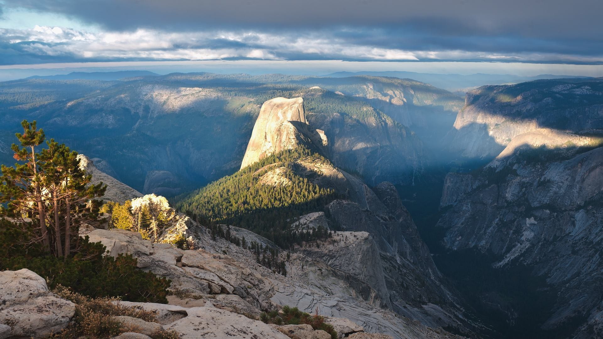 landscape, 1080P, Yosemite National Park, nature, Half Dome, valley, USA, mountains, HD Wallpaper