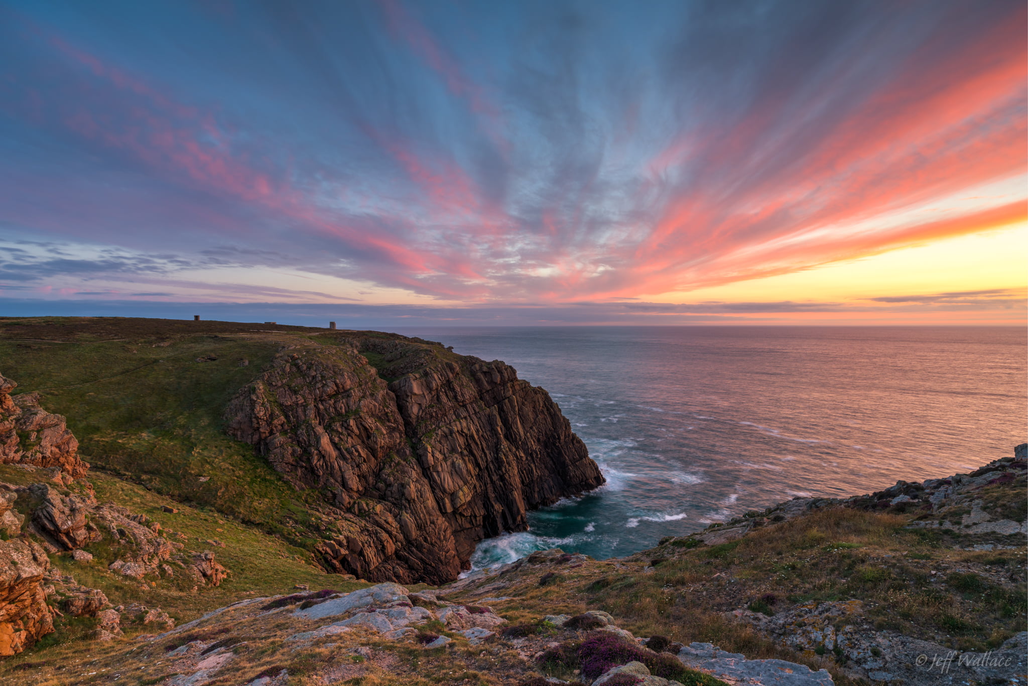 aerial photo, rock - Object, side, Sunset, heathland, beach, golden hour, hour, St Ouen, nature, Explored, scenics, golden, mountain, cliff, HDR, aerial, HD Wallpaper