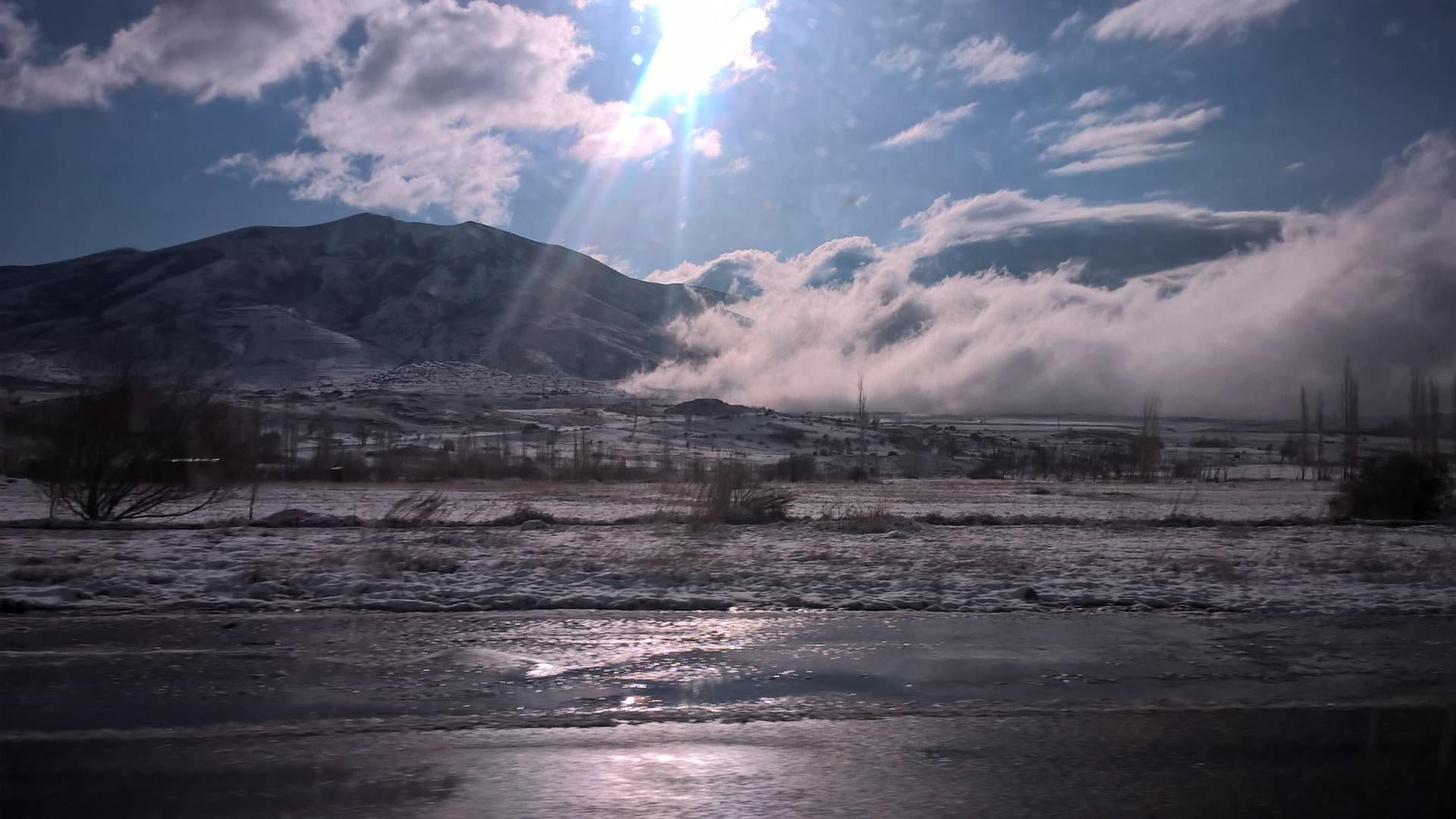 kuchak, cloud - sky, day, romantic, land, mistic, armenia, 1080P, outdoors, scenics - nature, environment, mountain, steam, snow, landscape, beauty in nature, HD Wallpaper