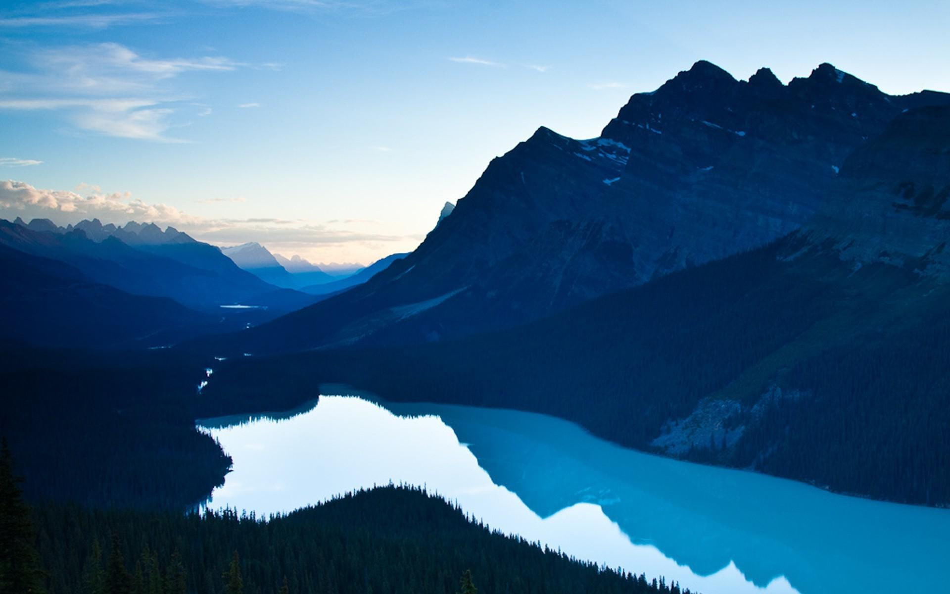 lake, park, 1080P, peyto, photography, nature, mountain, banff, reflective, national, national park, alberta, canada, 1920x1200, river, HD Wallpaper