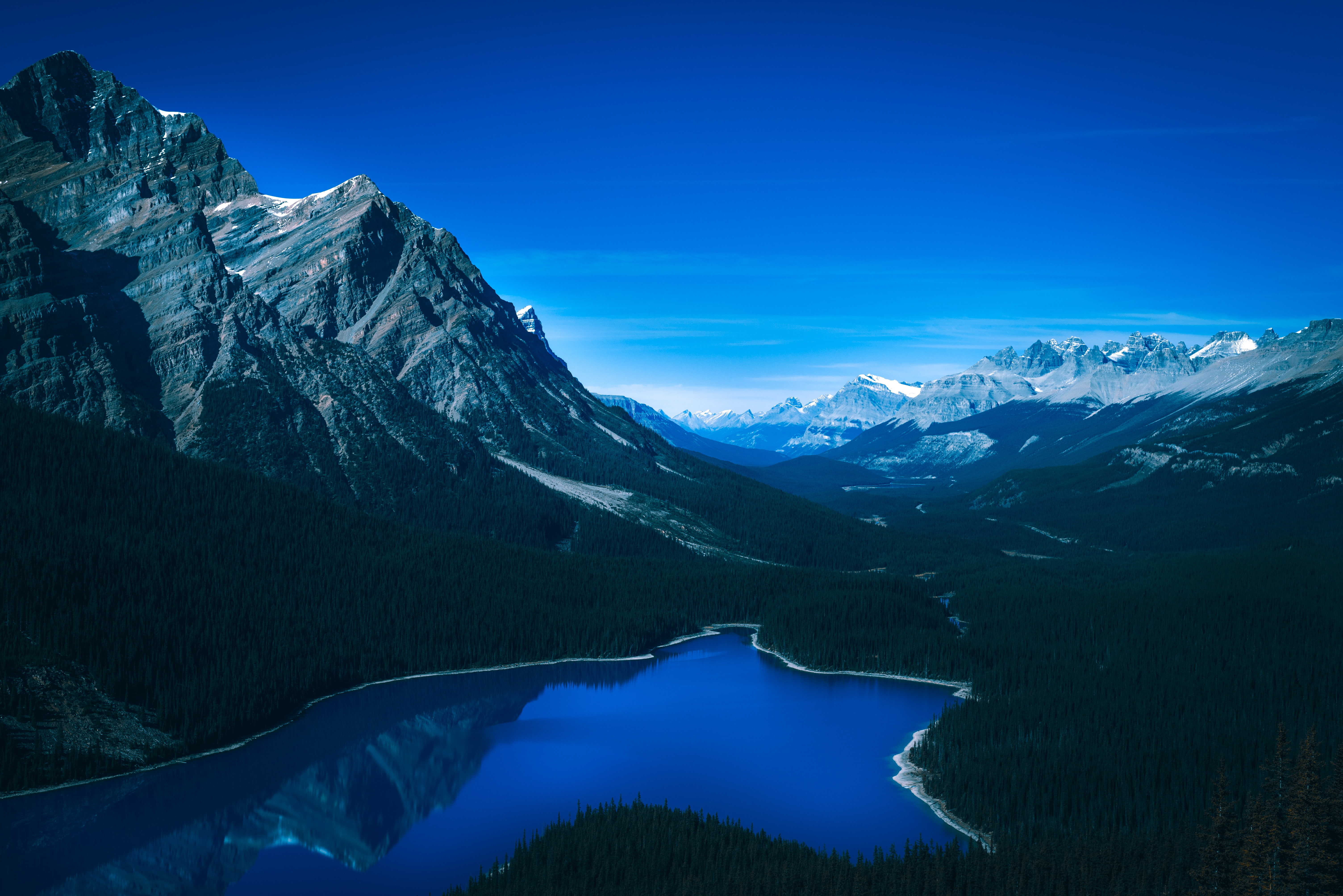 HD, Banff National Park, Summit, 5K, 5K, Peyto Lake, Landscape, Mountains, HD Wallpaper