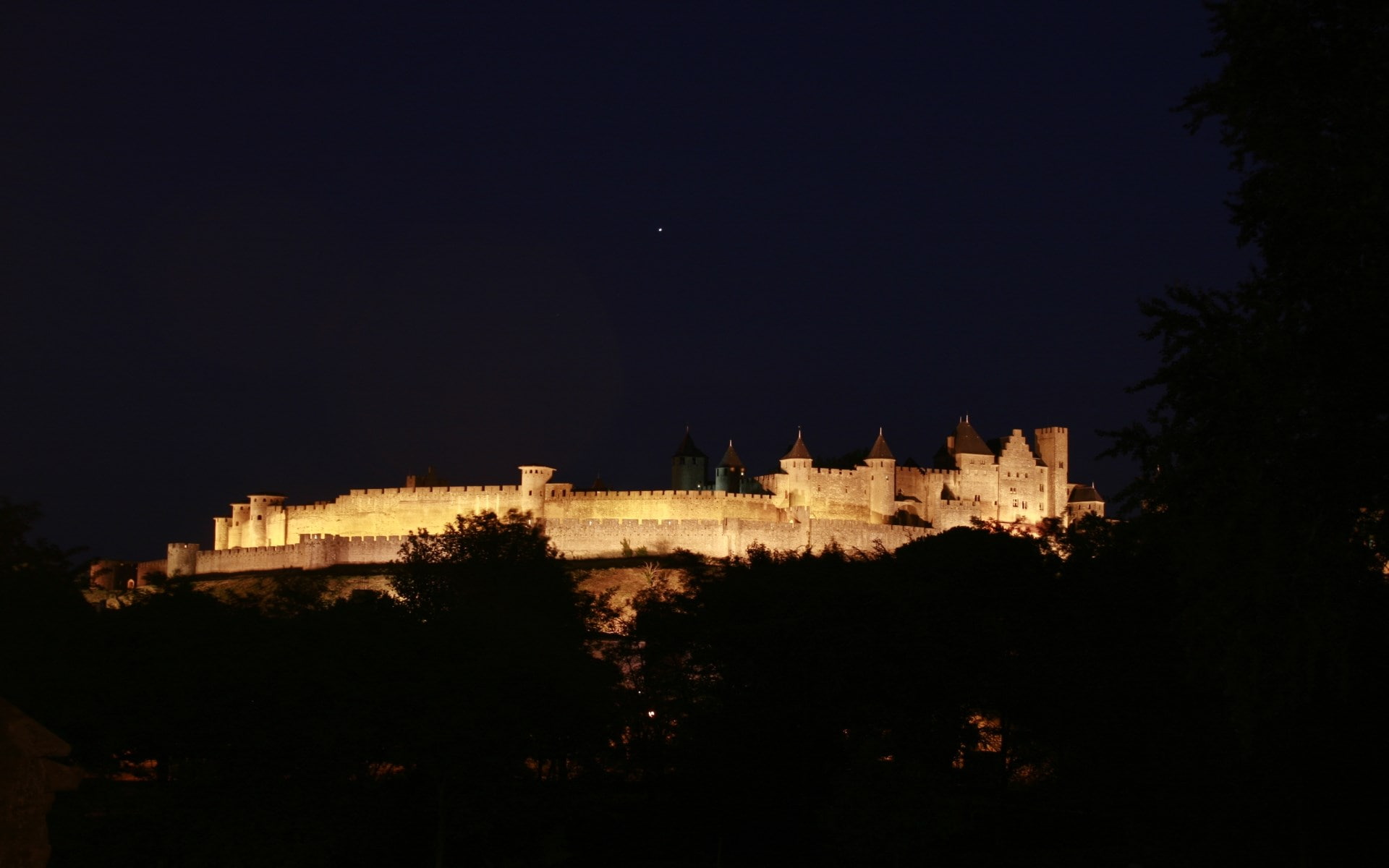 carcassonne, 1080P, HD Wallpaper