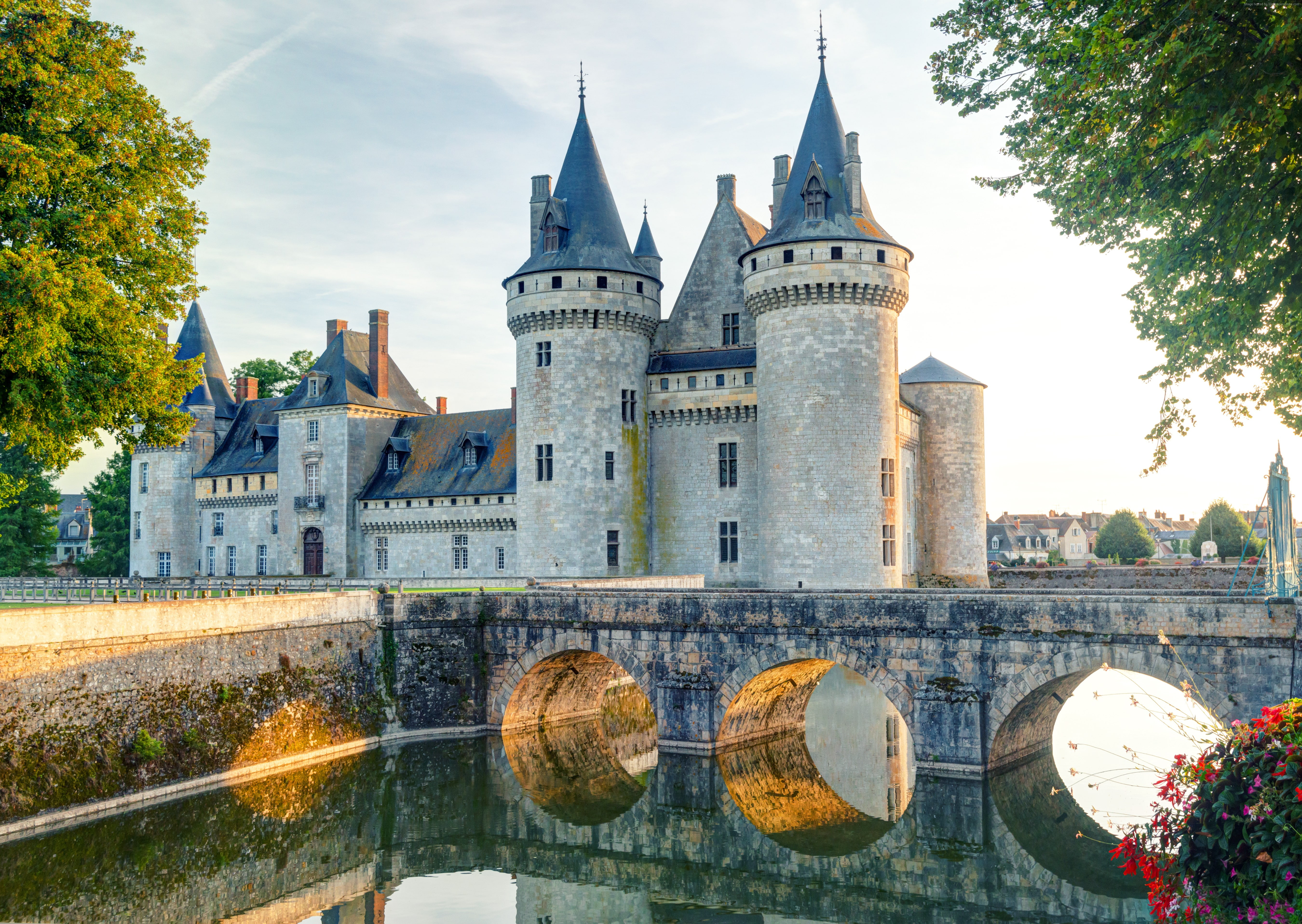 castle, travel, France, 5K, Chateau de sully-sur-loire, tourism, HD Wallpaper