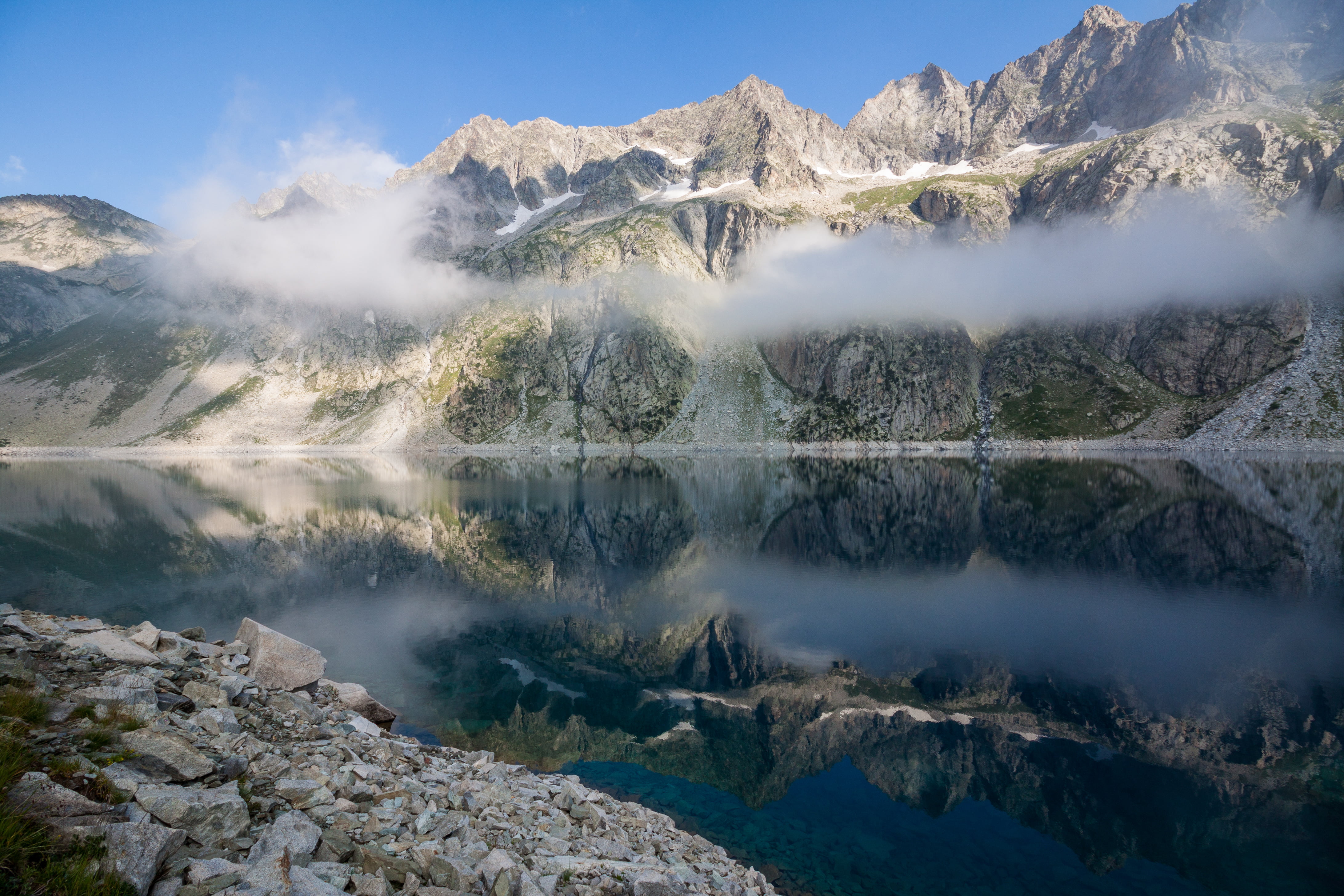 beside, reise, journey, Frankreich, range, Lac de Cap de Long, scenics, Aragnouet, mountain Peak, lake, voyage, nature, 4K, european Alps, Languedoc-Roussillon Midi-Pyrénées, HD Wallpaper