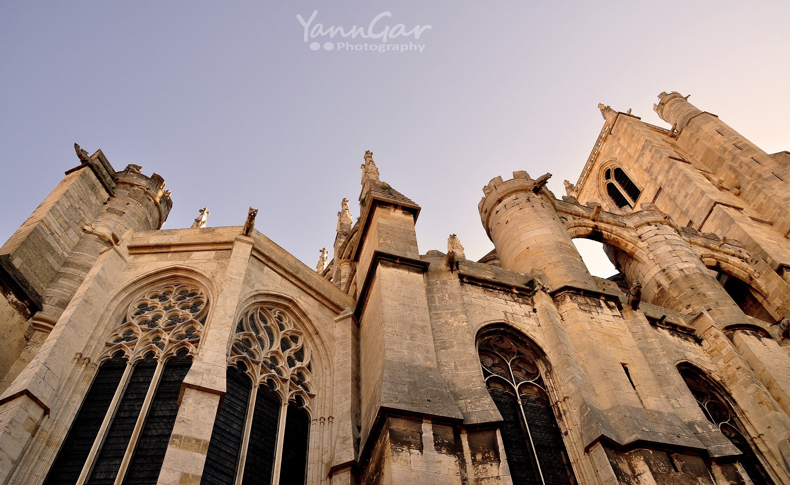 France, sky, no people, commune, belief, travel destinations, travel, cathedral, city, narbonne, Europe, 2K, concrete, building, place of worship, history, HD Wallpaper