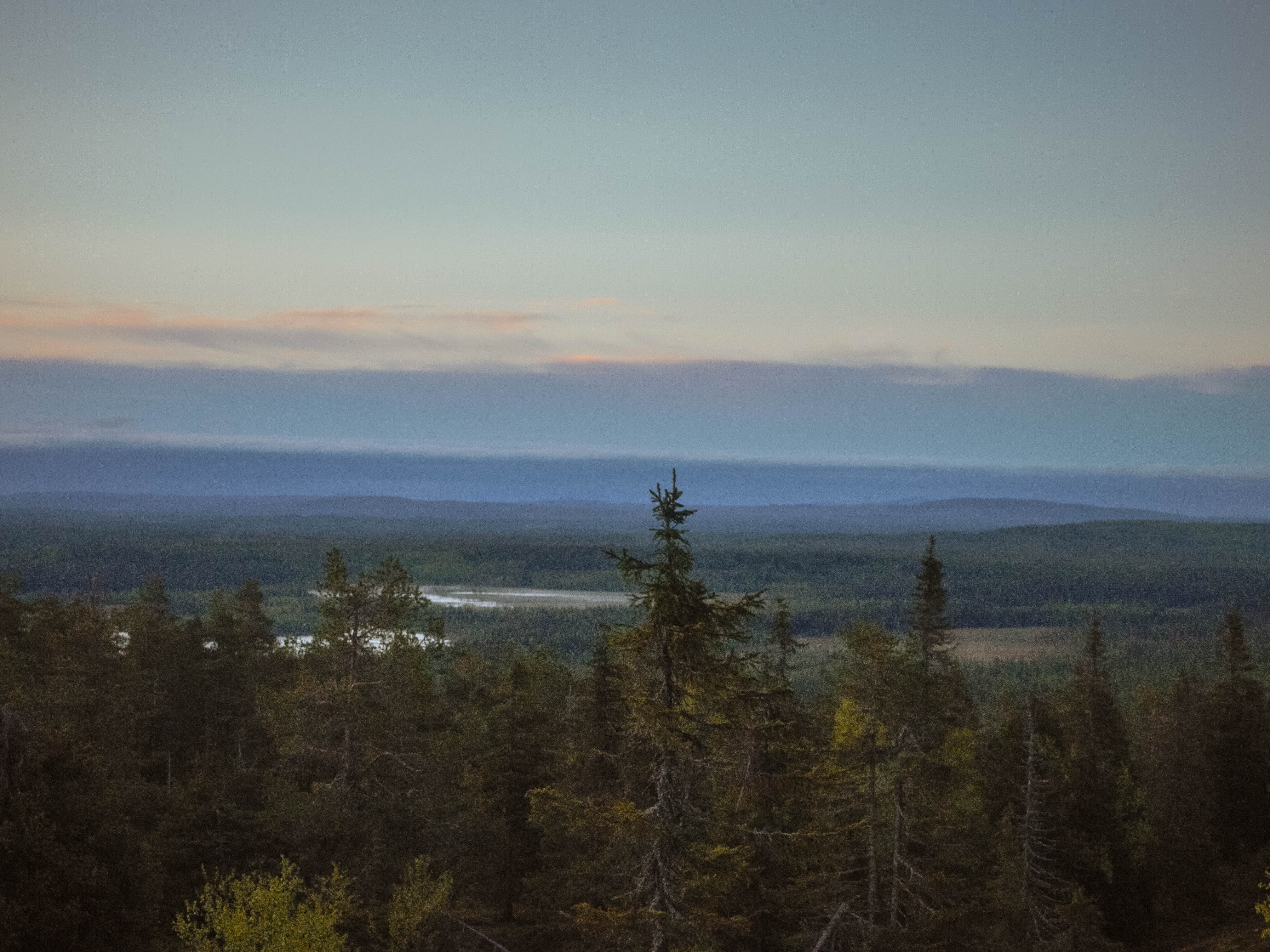 sunset, land, beauty in nature, idyllic, midnight sun, landscape, mountain, non-urban scene, nature, day, tranquil scene, kuusamo, view, outdoors, lapland, HD Wallpaper