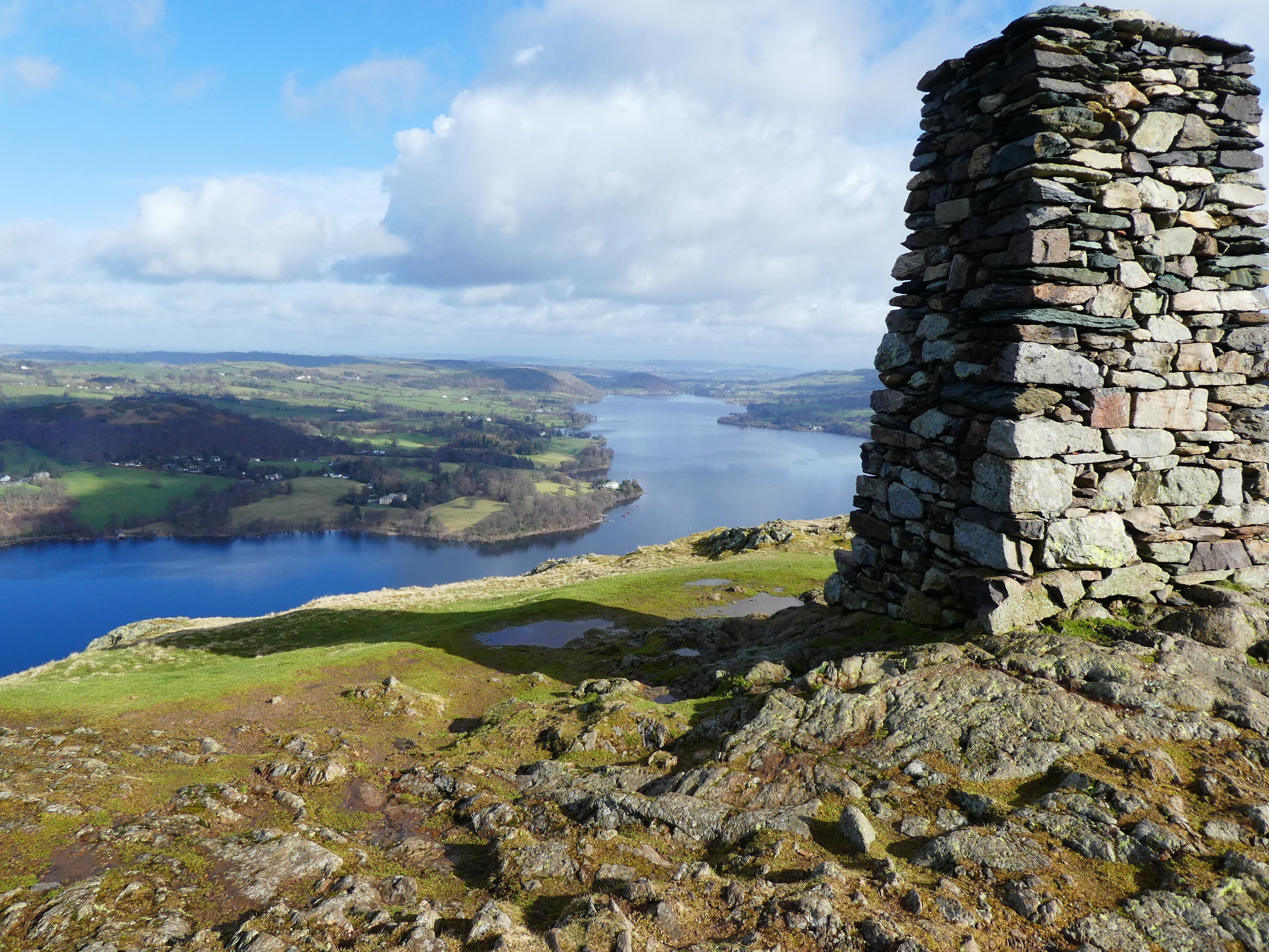 building exterior, cloud - sky, cumbria, nature, europe, scenics - nature, day, freshness, coastline, outdoors, national, fells, clouds, tranquility, built structure, HD Wallpaper