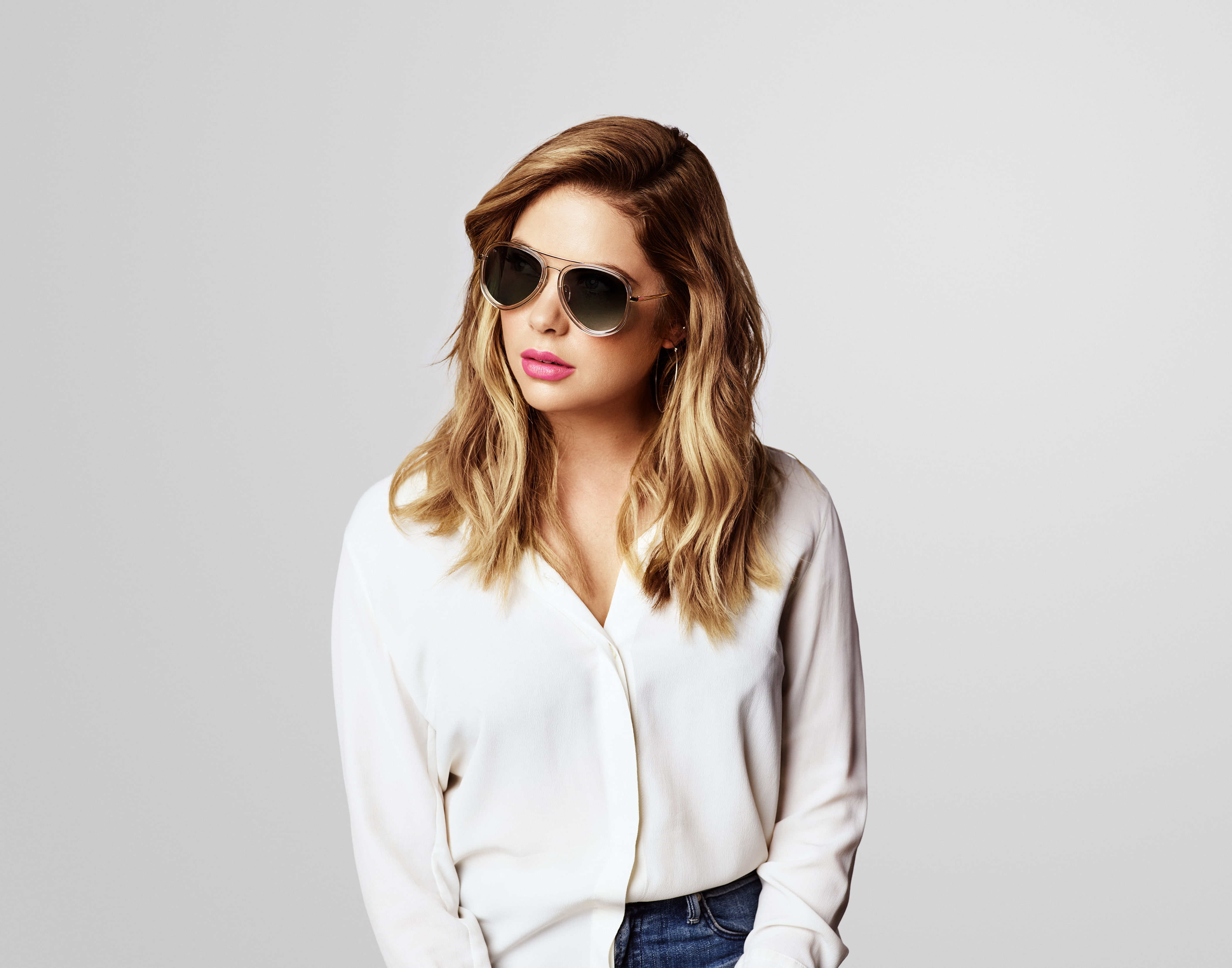4K, Sunglasses, 4K, Ashley Benson, HD Wallpaper