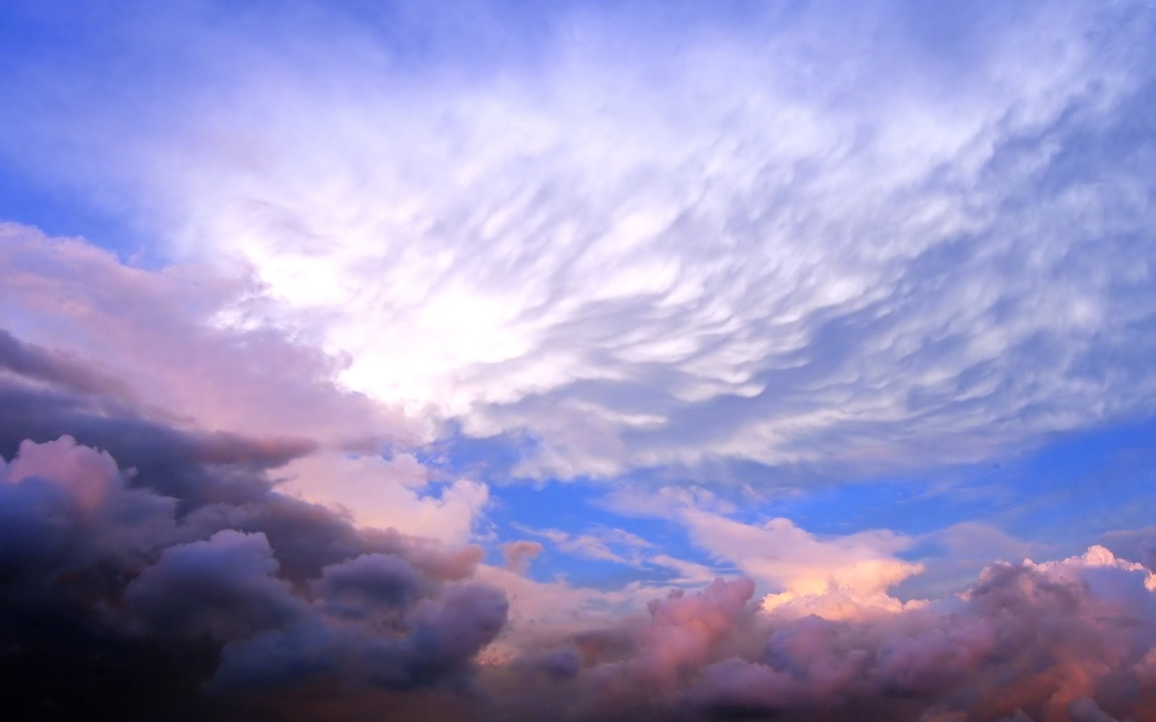 shades, multi Colored, sunrise - Dawn, dawn, tranquility, backgrounds, full frame, cumulus Cloud, climate, dusk, overcast, cloud - Sky, summer, sunset, HD Wallpaper