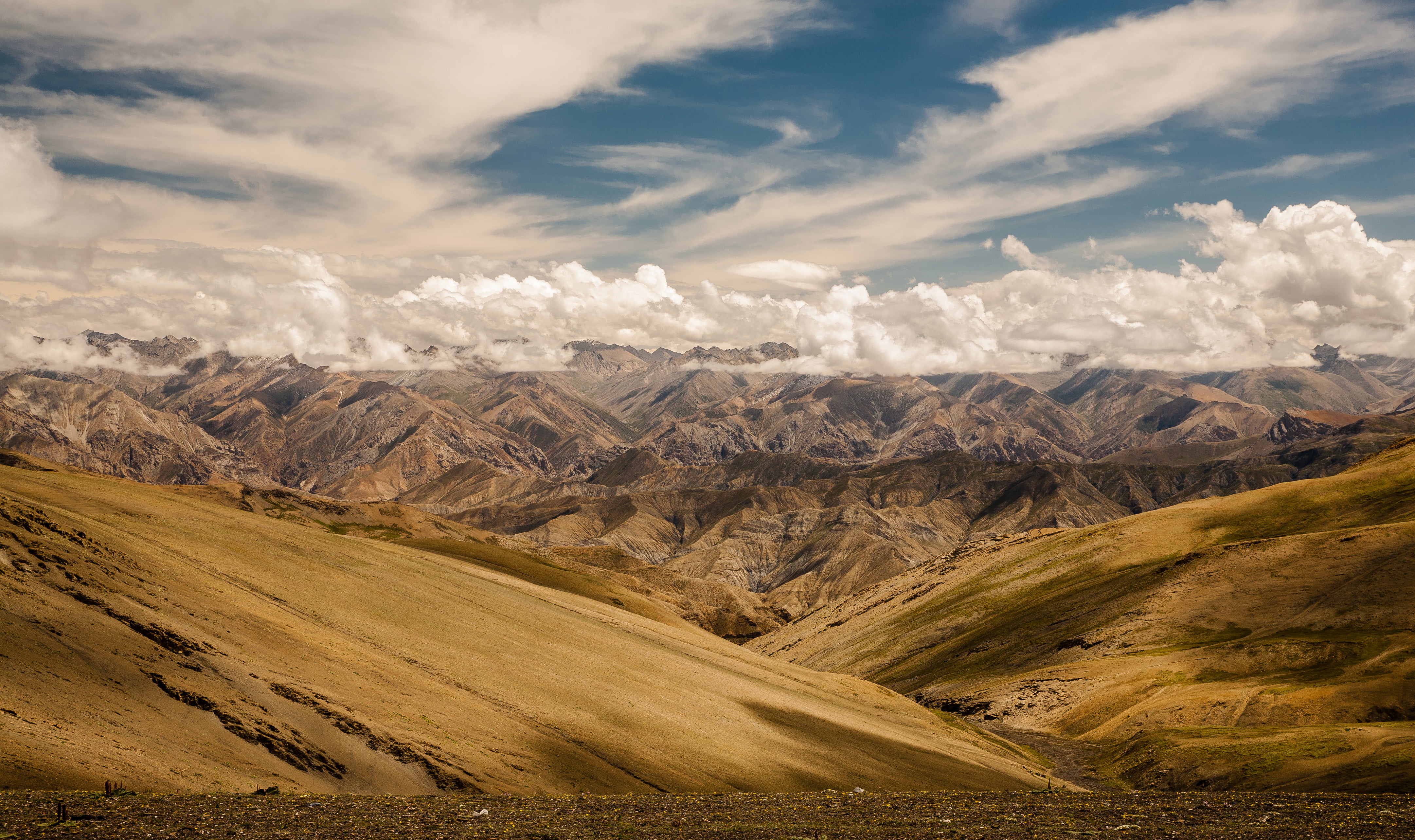 range, landscape, valley, Himalaya, outdoors, snow, Dolpa, journey, Planet Earth, landmark, Himalayas, Nature, Canon 5D, Saldang, jammu and Kashmir, clouds, HD Wallpaper
