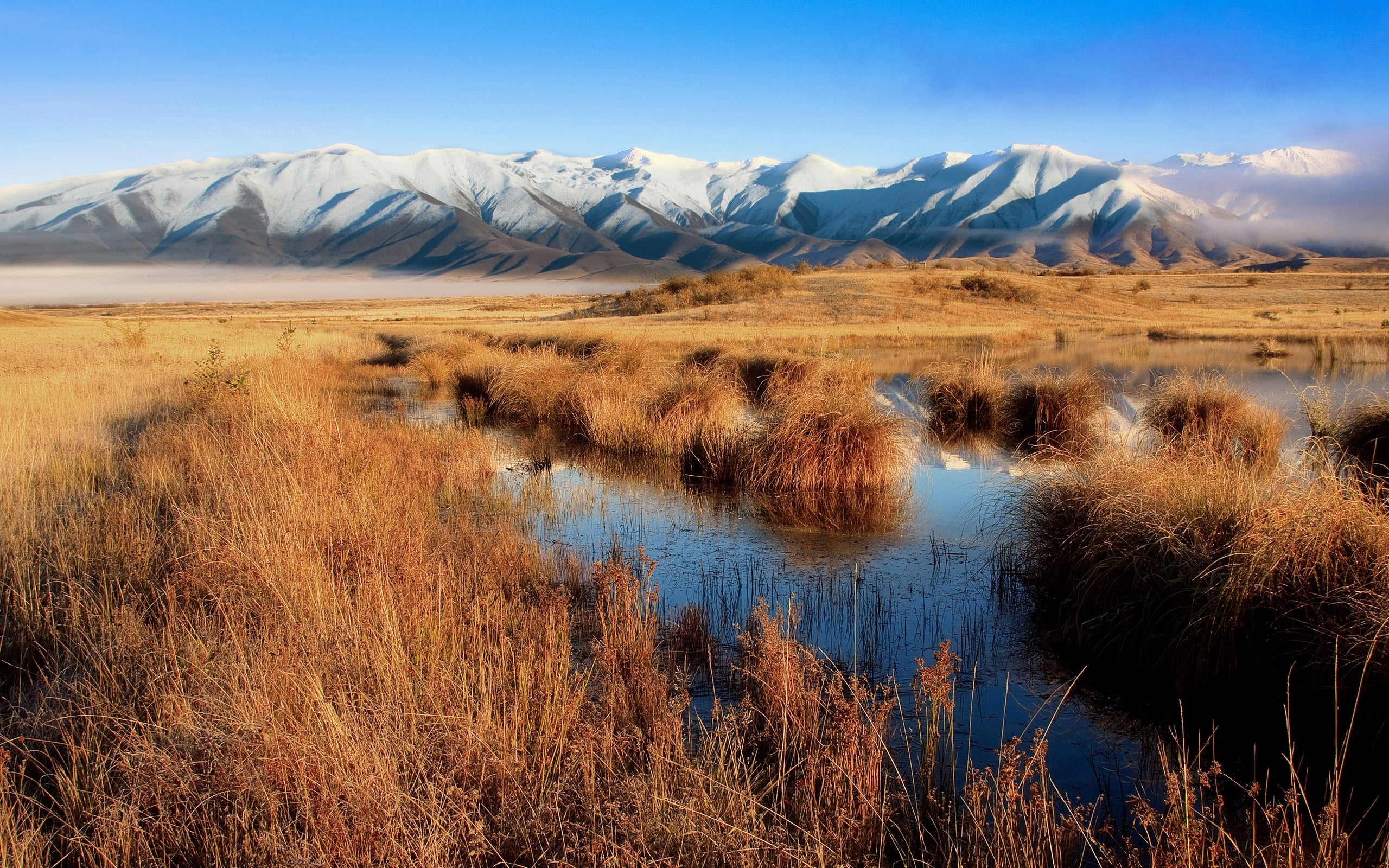 land, ice, desert, autumn, grass, no People, winter, snow, sky, scenics, water, tranquility, day, ladakh Region, mountains, mountain Peak, beauty In Nature, HD Wallpaper