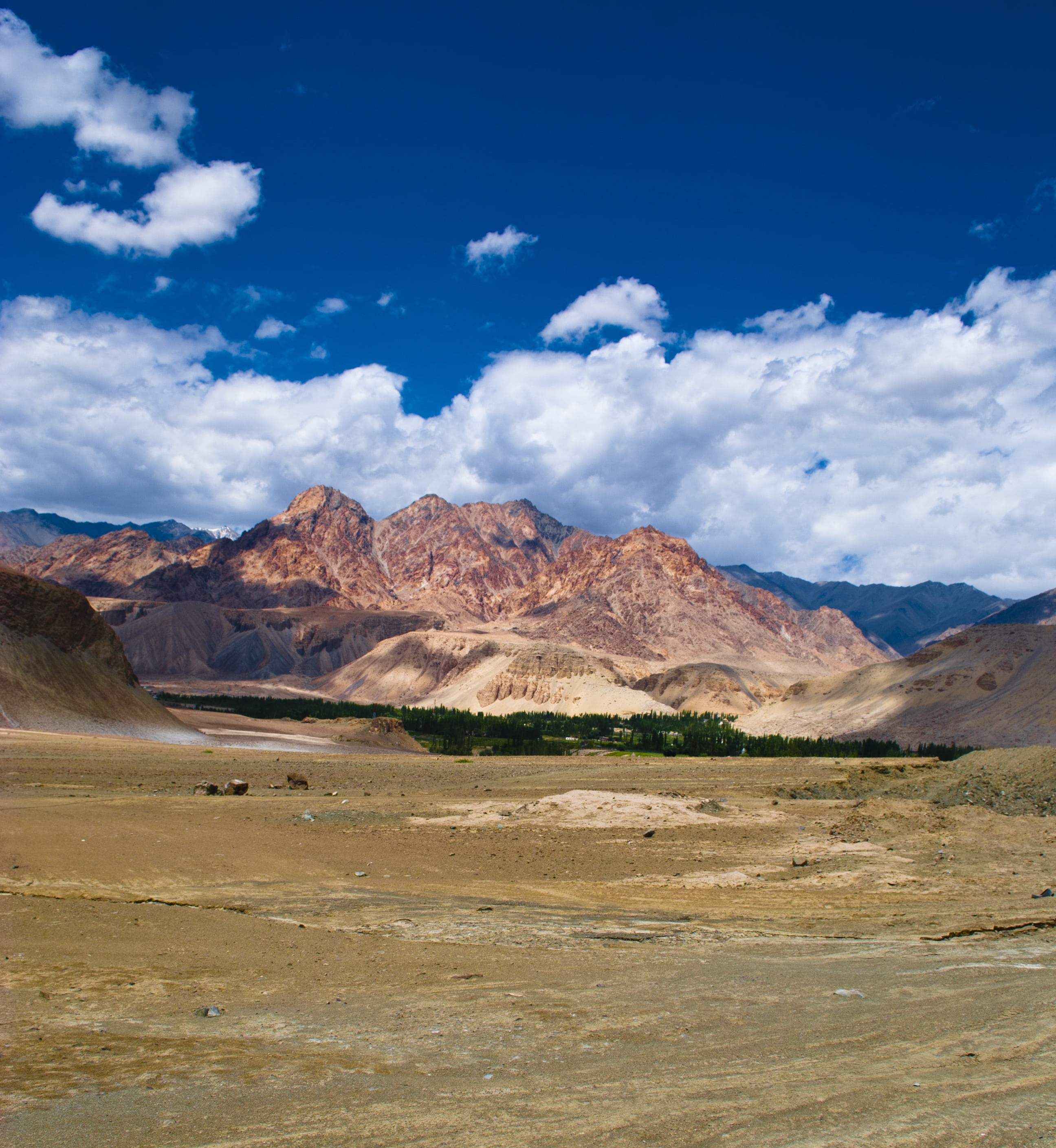 mountain, environment, land, ladakh Region, scenics - nature, himalayas, idyllic, arid climate, india, tourism, desert, formation, scenic, cloud, cloud - sky, Phone HD Wallpaper