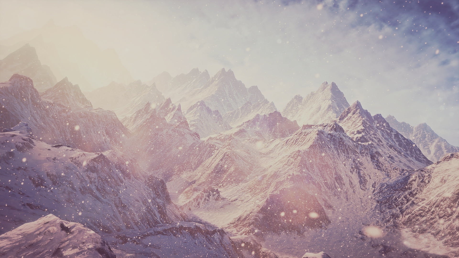 mountains, rock - Object, panoramic, environment, snow, ice, valley, snowing, blue, sunset, hill, sunlight, tourism, adventure, cloud - Sky, outdoors, mountain Range, HD Wallpaper