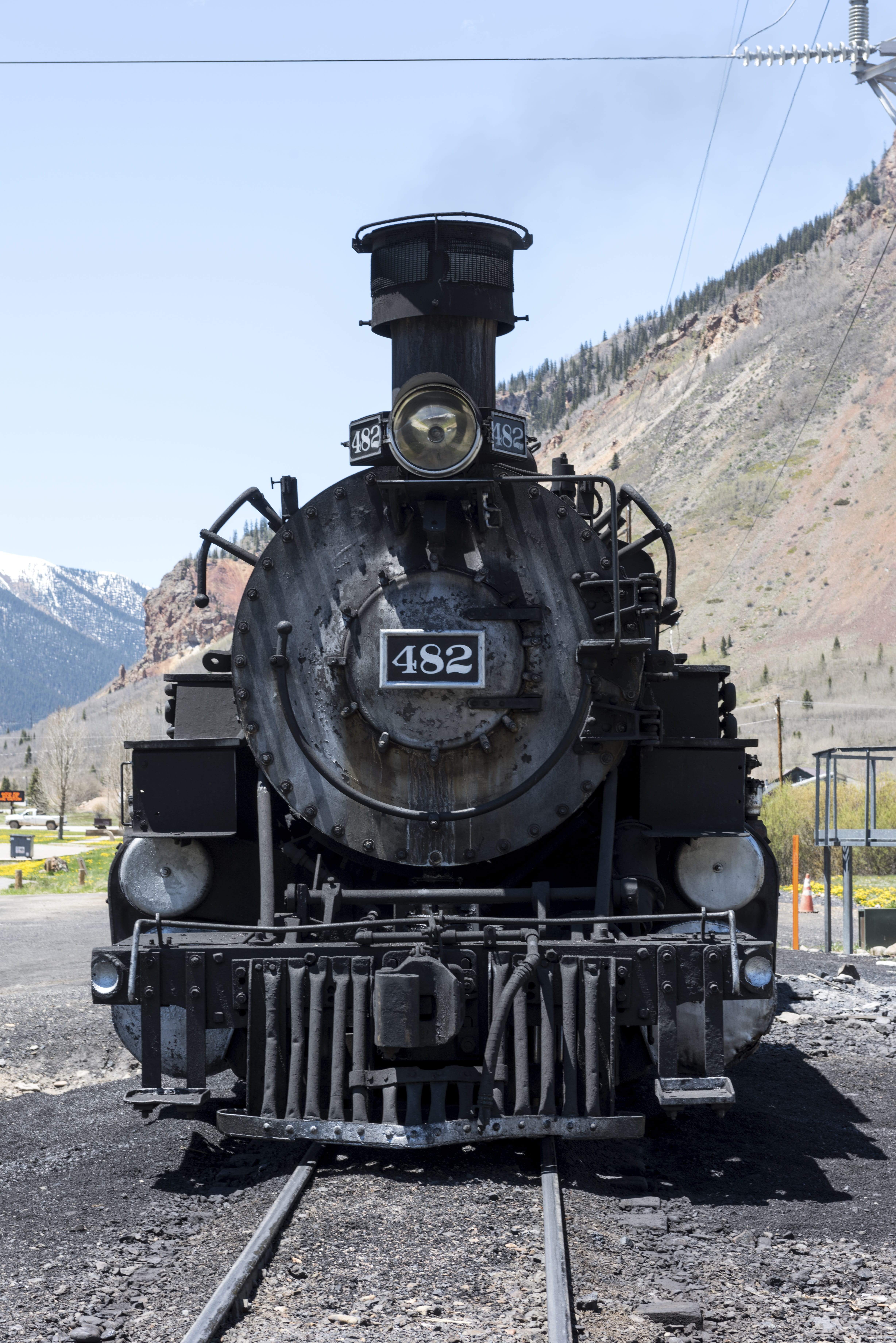 steam railway, day, no people, train, locomotive, historically, blackjack, number, united states, old, north america, travel, mountain, steam train, sky, Phone HD Wallpaper